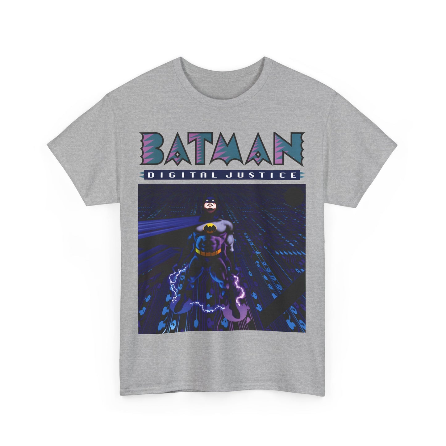 Batman Digital Justice T-Shirt - Pepe Moreno Computer Generated Art - Graphic Novel - Gotham City, Bruce Wayne - DC Comics
