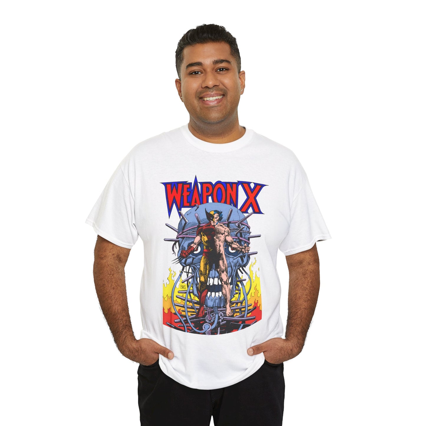 Weapon X T-Shirt - Barry Windsor-Smith Art - Wolverine Origin Story Before He Joined the X-Men - Logan, Mutant Leader - Marvel Comics