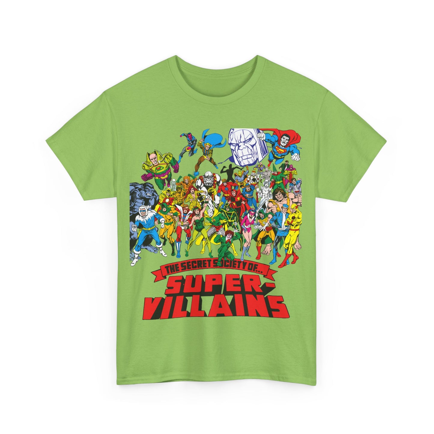 Secret Society of Super-Villains T-Shirt - DC Comics - SSOSV - Luthor, Grodd, Darkseid, Sinestro, Poison Ivy, Mirror Master