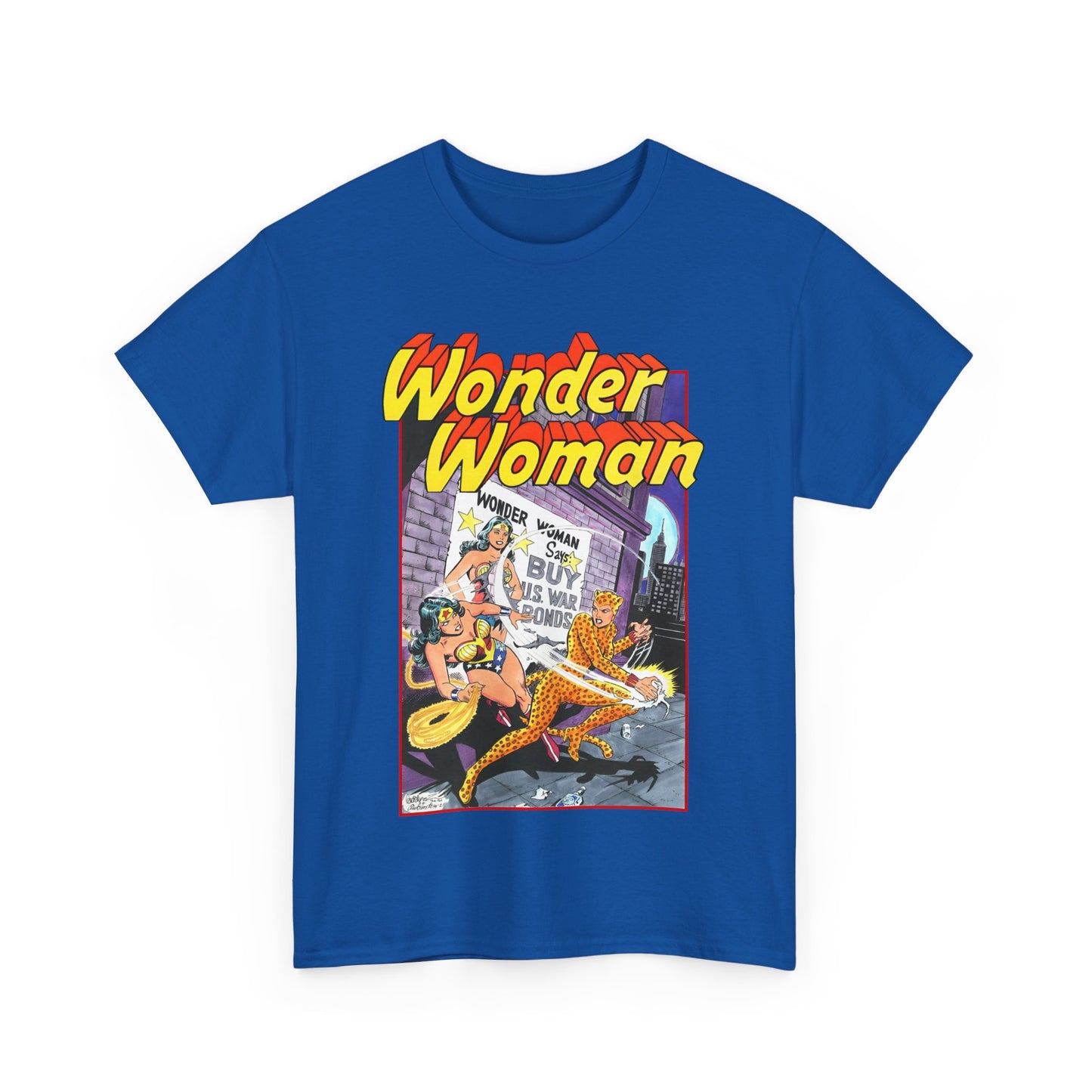 Wonder Woman T-Shirt - José Luis García-López Art - Vs The Cheetah - Classic Bronze Age Art - DC Comics