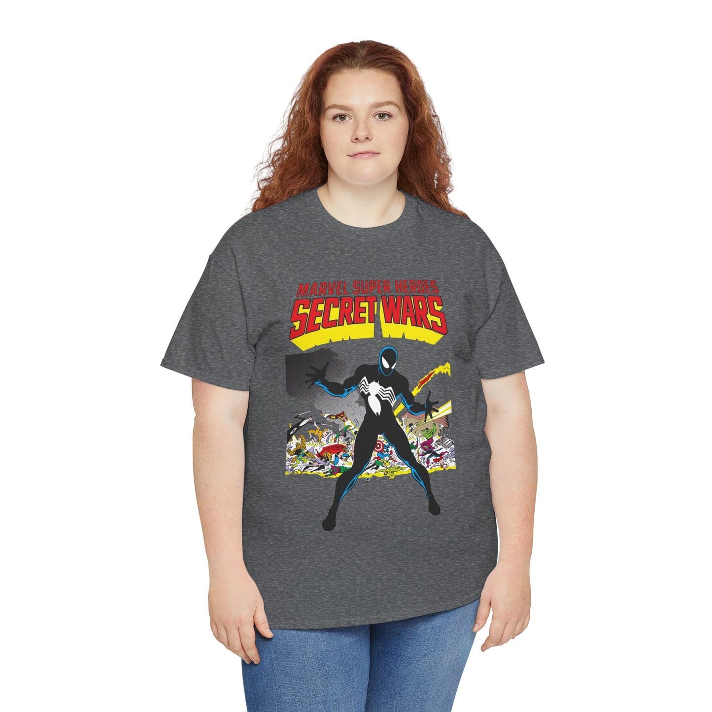 Secret Wars T-Shirt - Classic Marvel Comics Series - Alien Symbiote Spider-Man, 1st Appearance - Future Venom Story