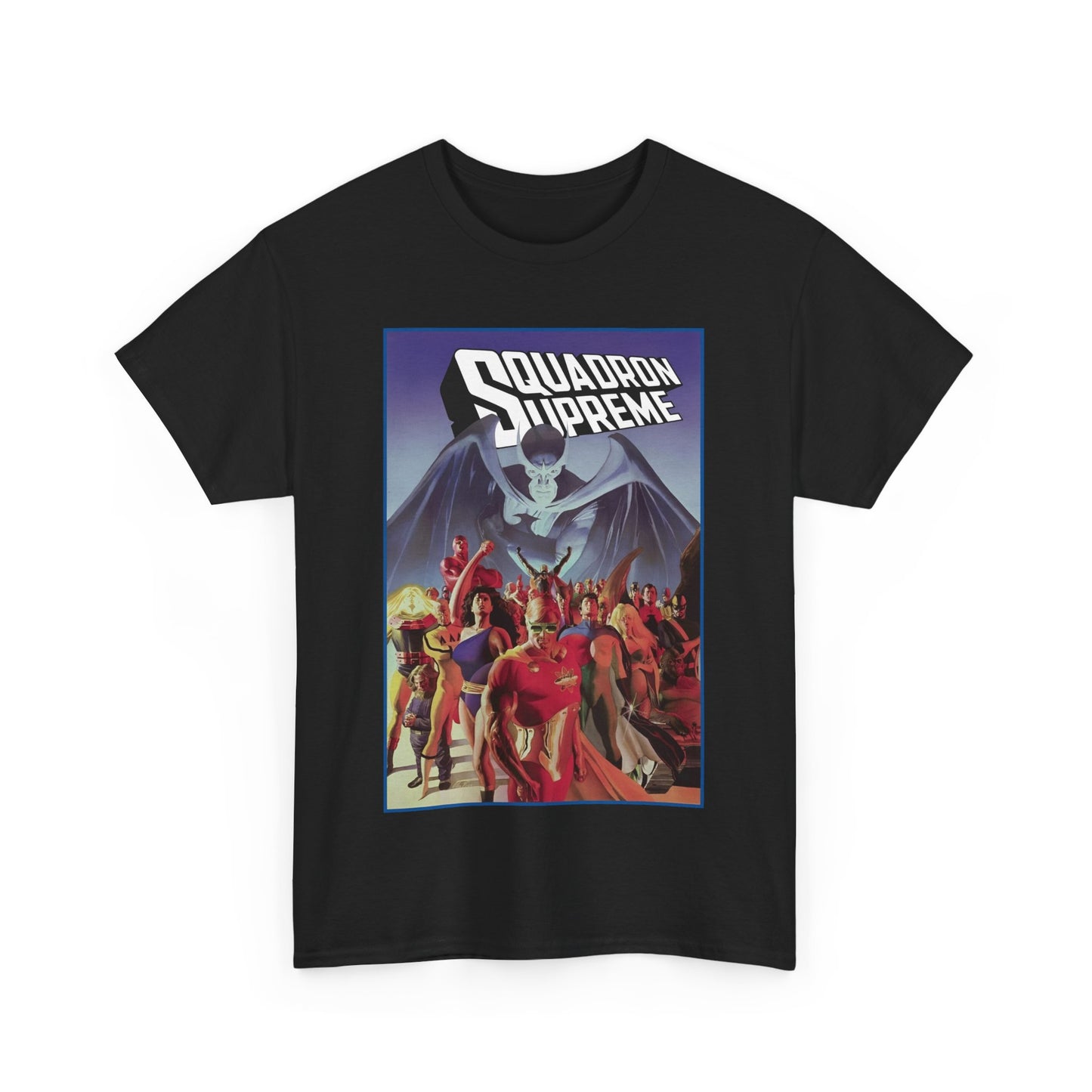 Squadron Supreme T-Shirt - Alex Ross Art - Hyperion, Nighthawk, Power Princess, Doctor Spectrum, Whizzer - Justice League Pastiches - Marvel Comics