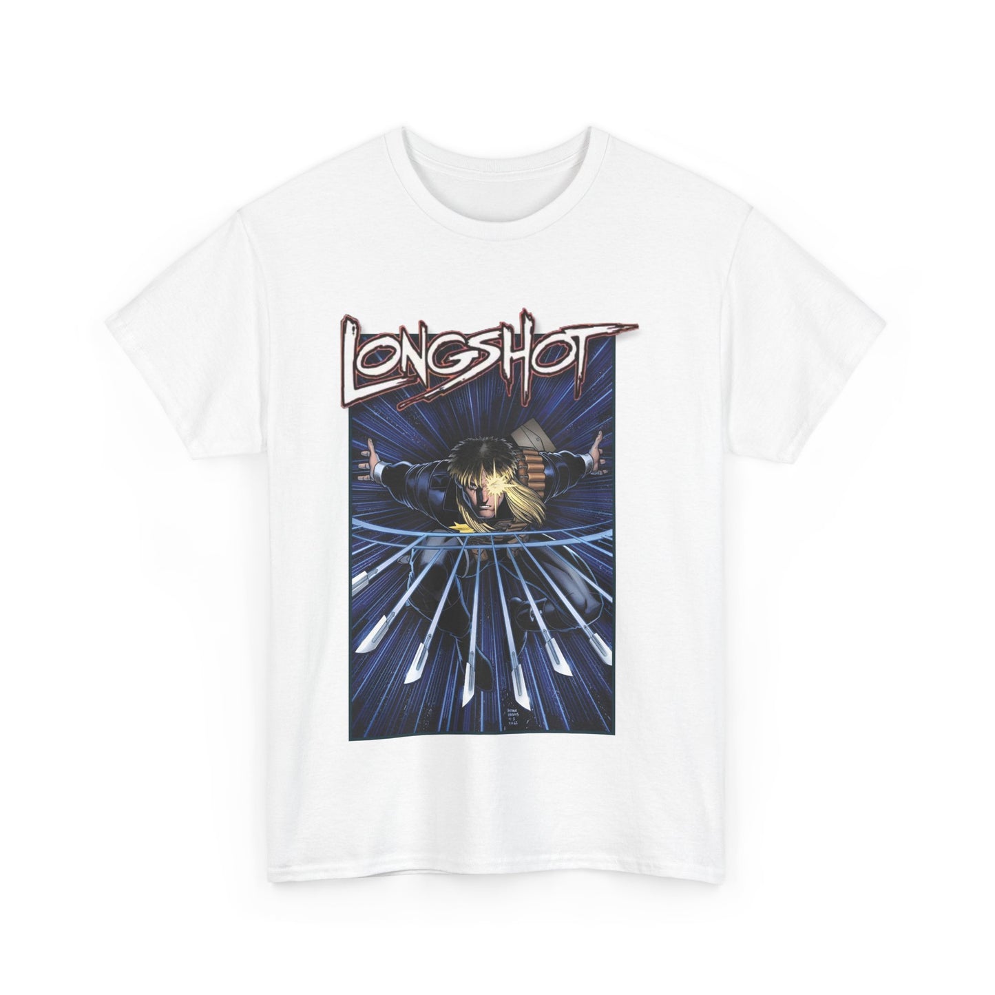 Longshot T-Shirt - Arthur Adams Art - Marvel Comics - Uncanny X-Men - Mojoverse Mutant - Popular 1980s Character
