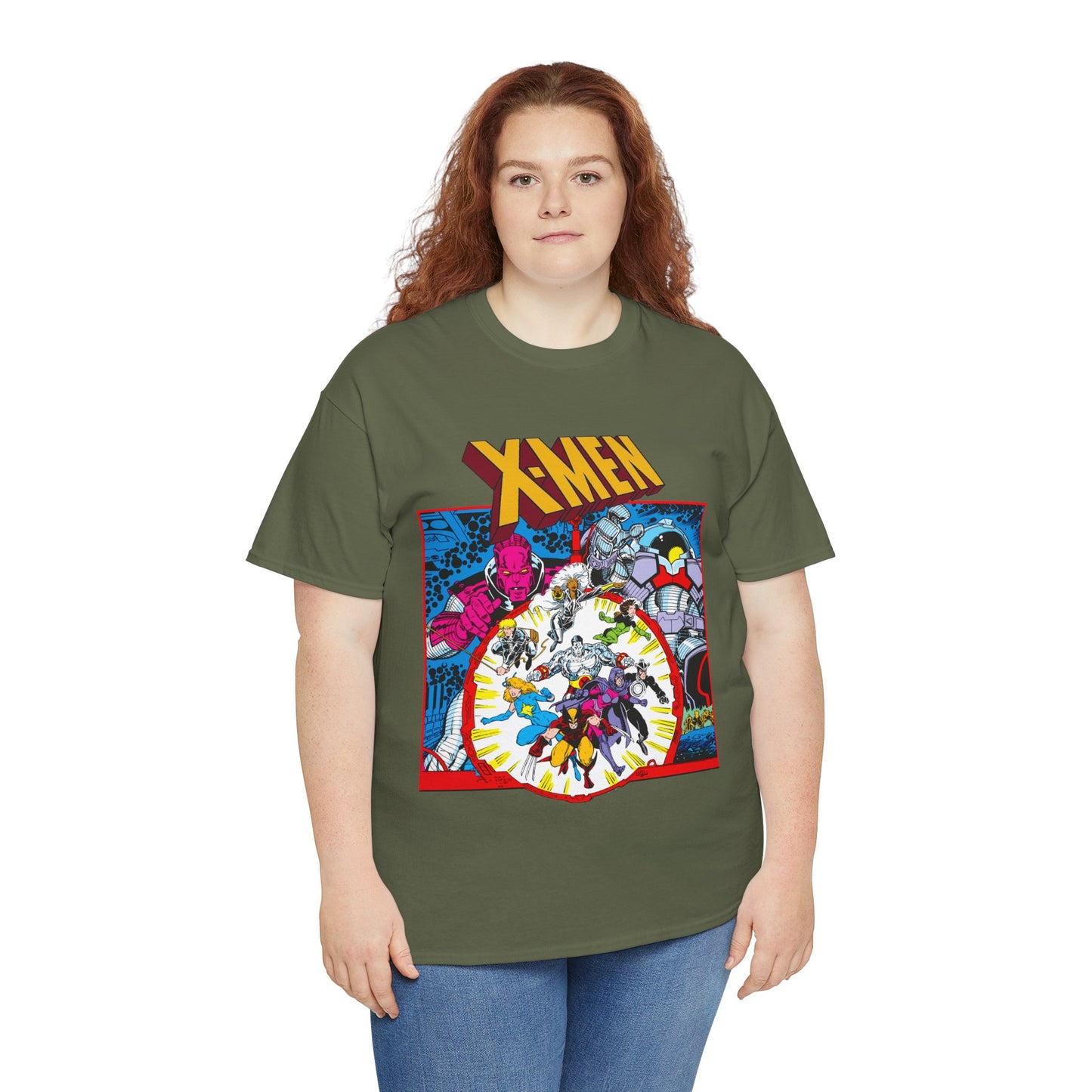 Uncanny X-Men T-Shirt - Arthur Adams Art - Wolverine, Havok, Rogue, Colossus, Psylocke, Longshot, Storm, Dazzler - High Evolutionary - Marvel Comics