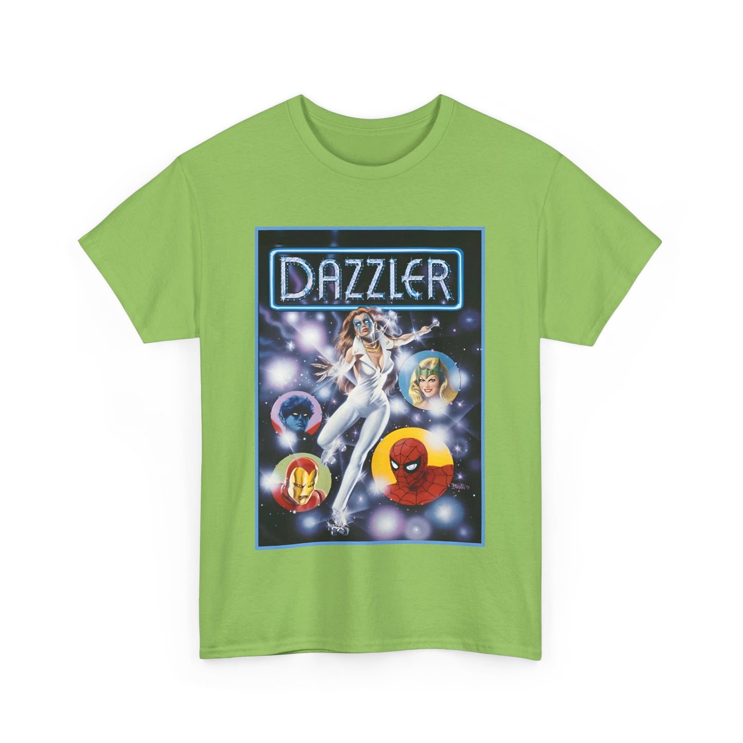 Dazzler T-Shirt - Bob Larkin Art - X-Men Connection - Alison Blaire - Mutant Pop Star - Marvel Comics