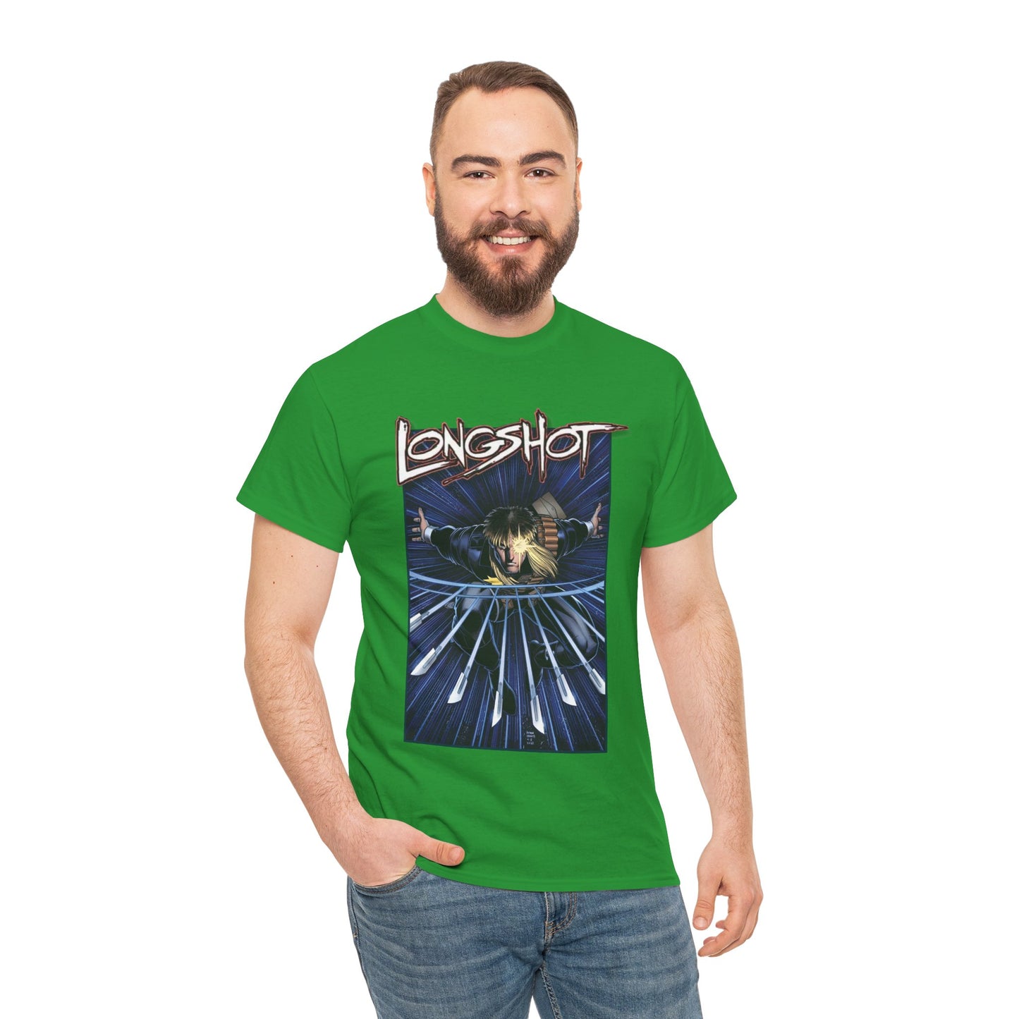 Longshot T-Shirt - Arthur Adams Art - Marvel Comics - Uncanny X-Men - Mojoverse Mutant - Popular 1980s Character
