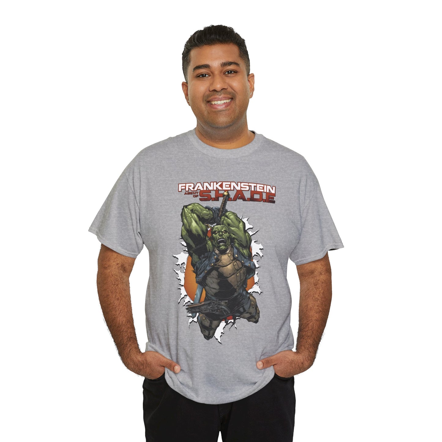 Frankenstein, Agent of SHADE T-Shirt - Alberto Ponticelli Art - New 52 Series - DC Comics