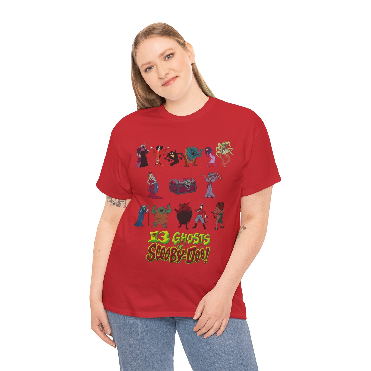 13 Ghosts of Scooby-Doo T-Shirt - Hanna-Barbera Saturday Morning Cartoon - Chest of Demons - Maldor, Queen Morbidia, Reflector Specter