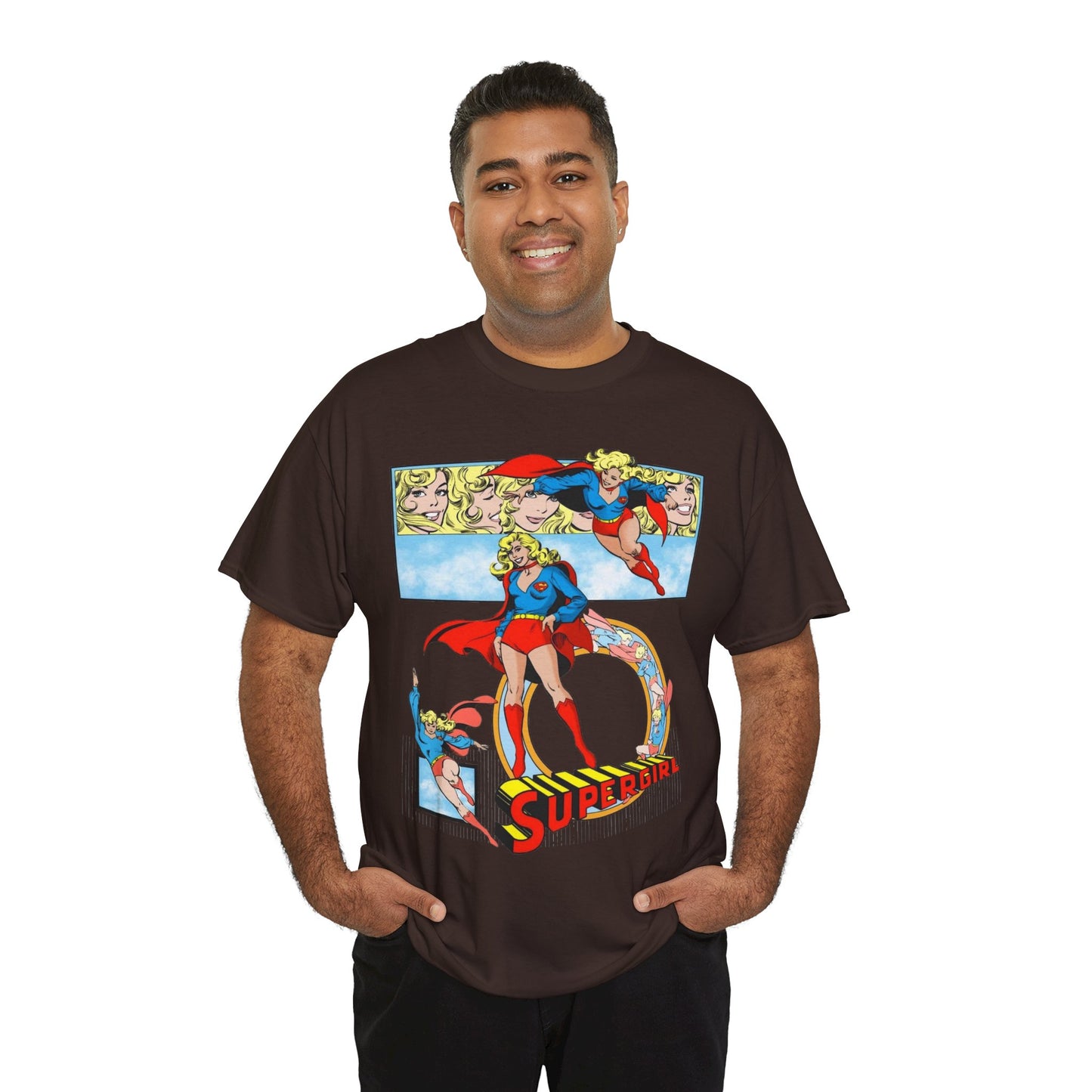 Supergirl T-Shirt - Krypton, Superman, Kara, Kandor - DC Comics - 1980s Art - Style Guide - Superman's Cousin