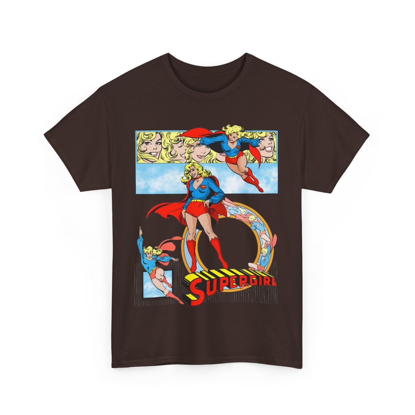 Supergirl T-Shirt - Krypton, Superman, Kara, Kandor - DC Comics - 1980s Art - Style Guide - Superman's Cousin