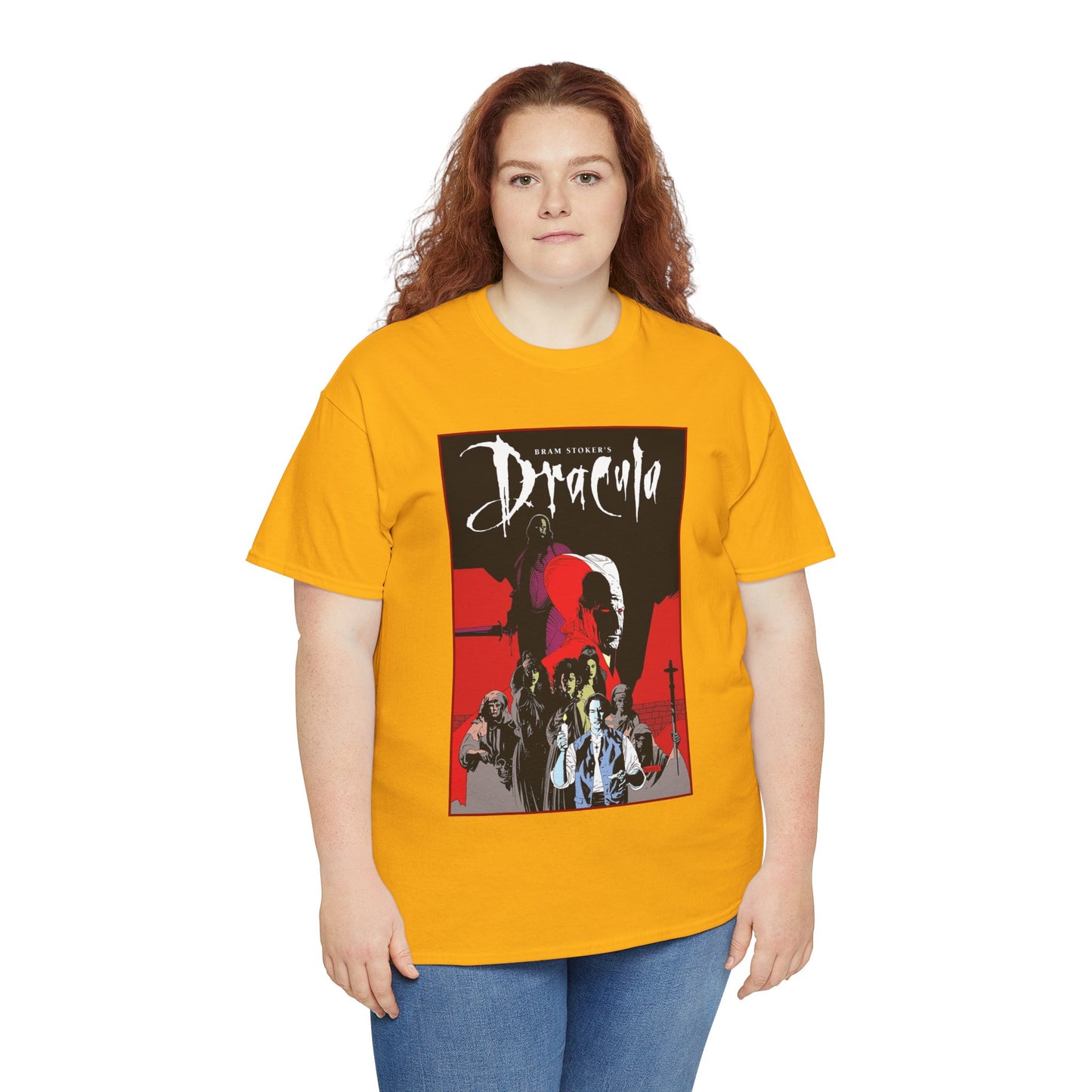 Bram Stoker's Dracula T-Shirt - Mike Mignola Art - Francis Ford Coppola Movie - Mina Murray, Jonathan Harker