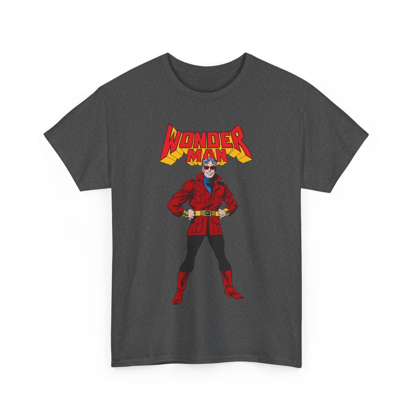 Wonder Man T-Shirt - George Perez Art - West Coast Avengers - Marvel Comics - Simon Williams - Safari Jacket Look
