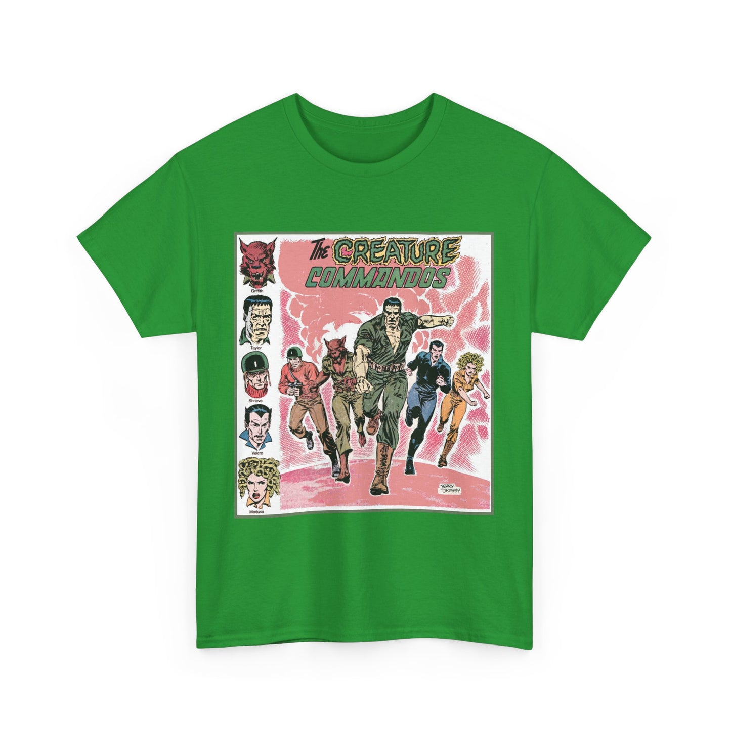 Creature Commandoes T-Shirt - Jerry Ordway Art - Medusa, Velcro, Shrieve - DC Comics Who's Who Art - Inspiration for James Gunn Series