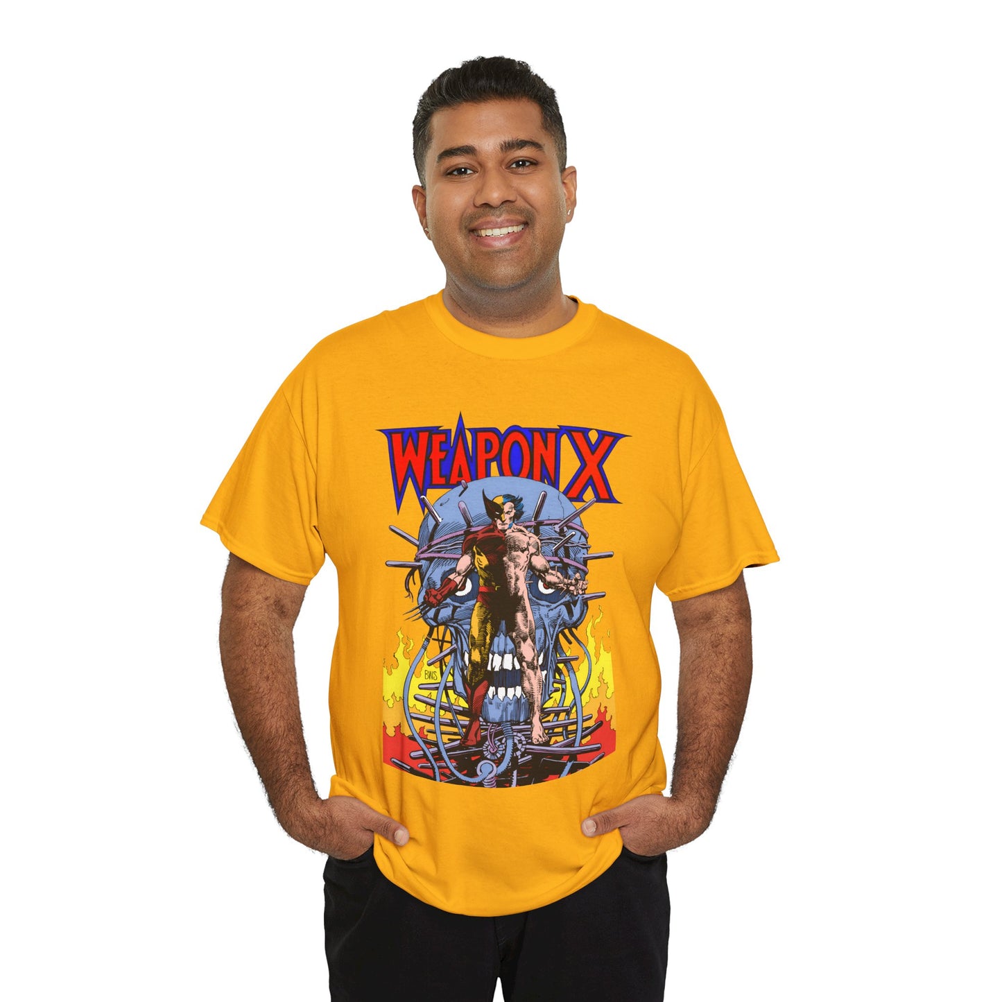 Weapon X T-Shirt - Barry Windsor-Smith Art - Wolverine Origin Story Before He Joined the X-Men - Logan, Mutant Leader - Marvel Comics