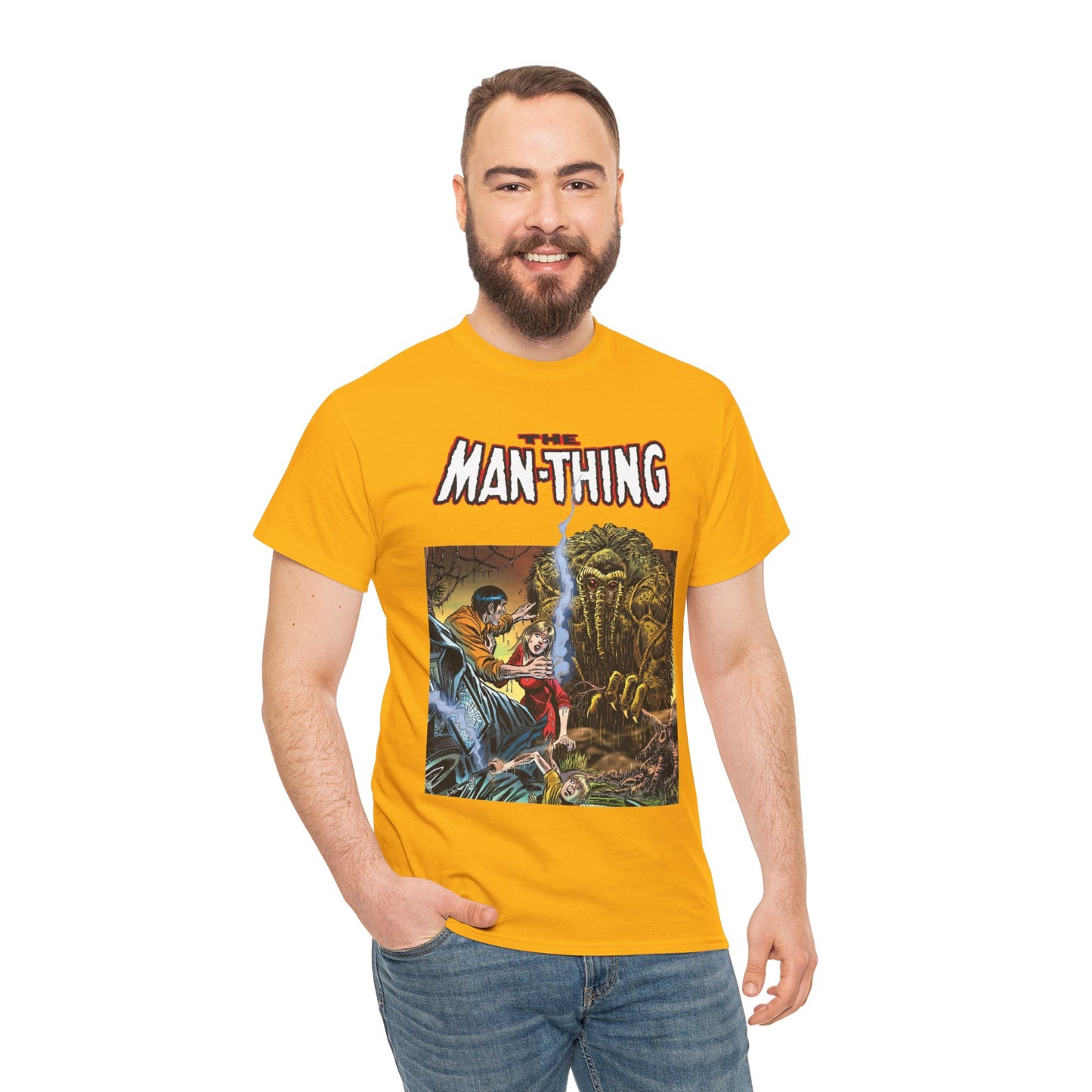 Man-Thing T-Shirt - Adventure into Fear #18 Cover Art - Marvel Comics - Whatever Knows Fear Burns At The Touch - Swamp Monster