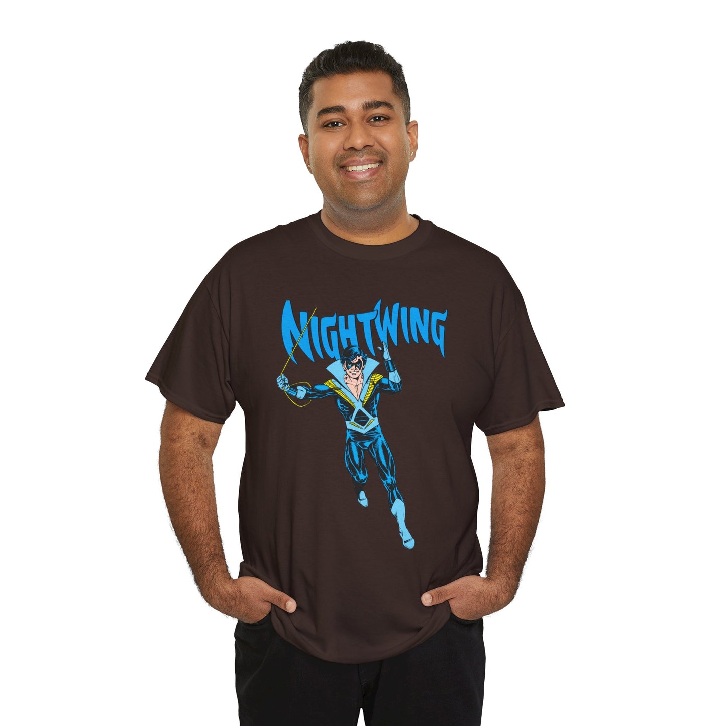 Nightwing T-Shirt - George Perez Art - New Teen Titans, Dick Grayson - DC Comics - Batman's Former Sidekick, Titans Leader