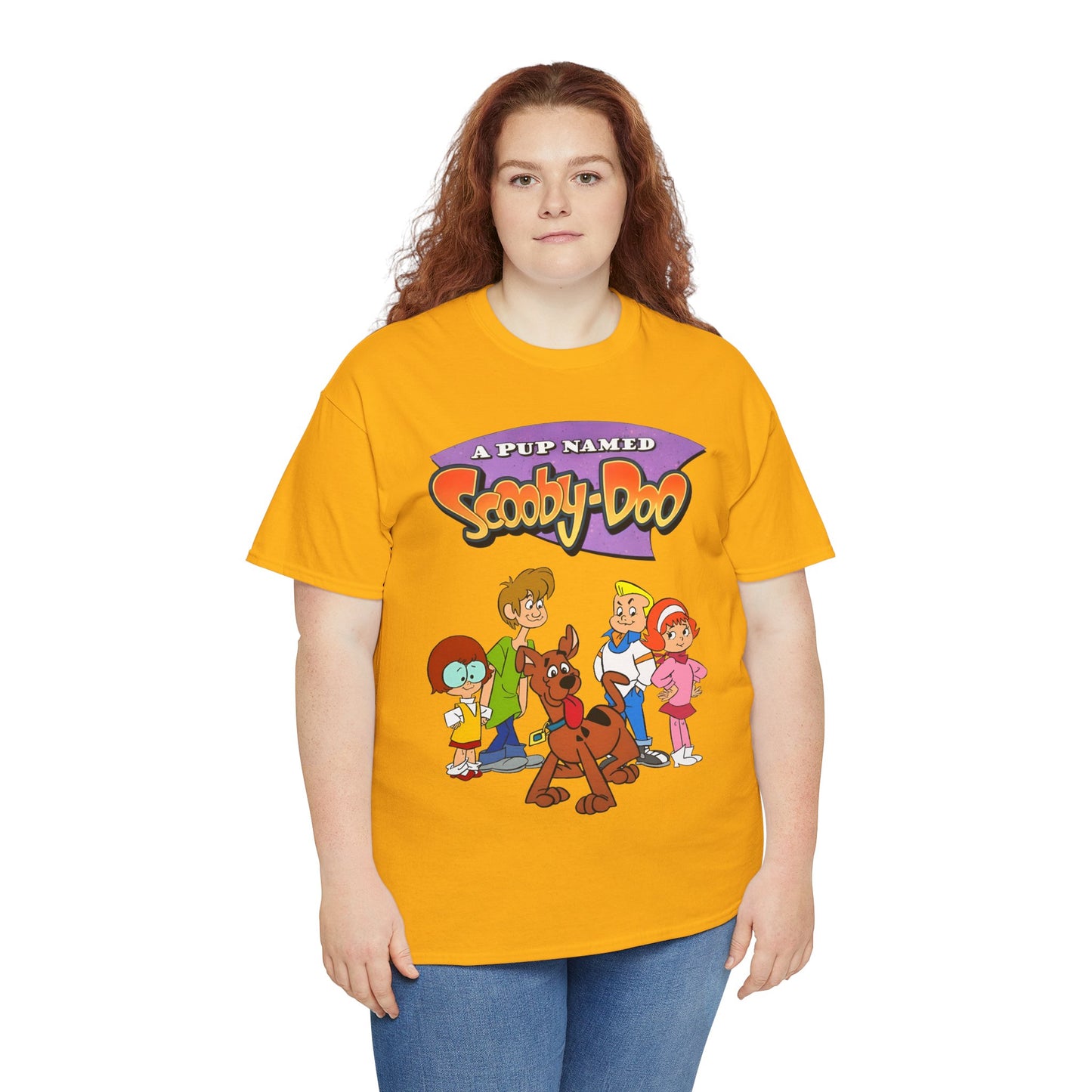 A Pup Named Scooby-Doo T-Shirt - Hanna-Barbera Cartoon TV Series 1990s - Fred, Daphne, Velma, Shaggy