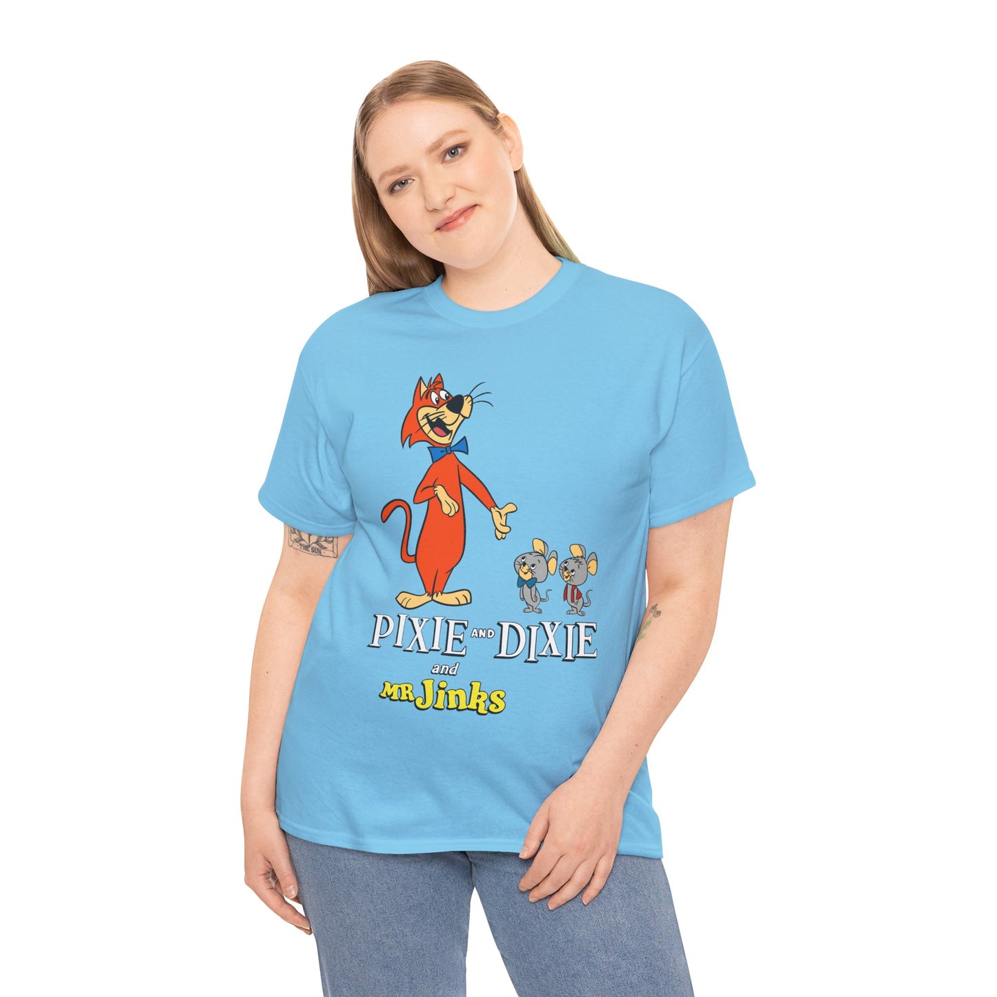 Pixie & Dixie & Mr Jinks T-Shirt - Classic Hanna-Barbera Saturday Morning Cartoon - I Hate Meeces to Pieces!