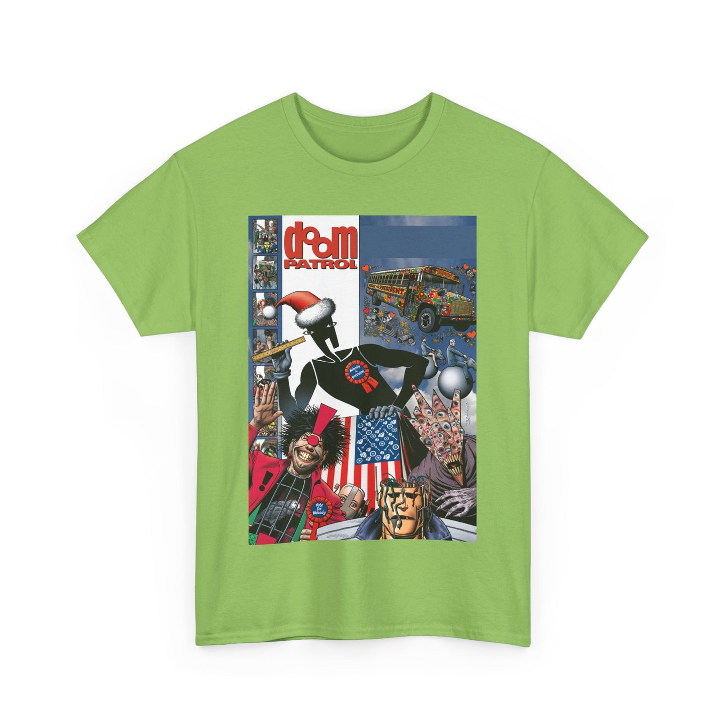 Doom Patrol T-Shirt - Brian Bolland Art - Mr Nobody For President - DC Comics/Vertigo Cover Artwork