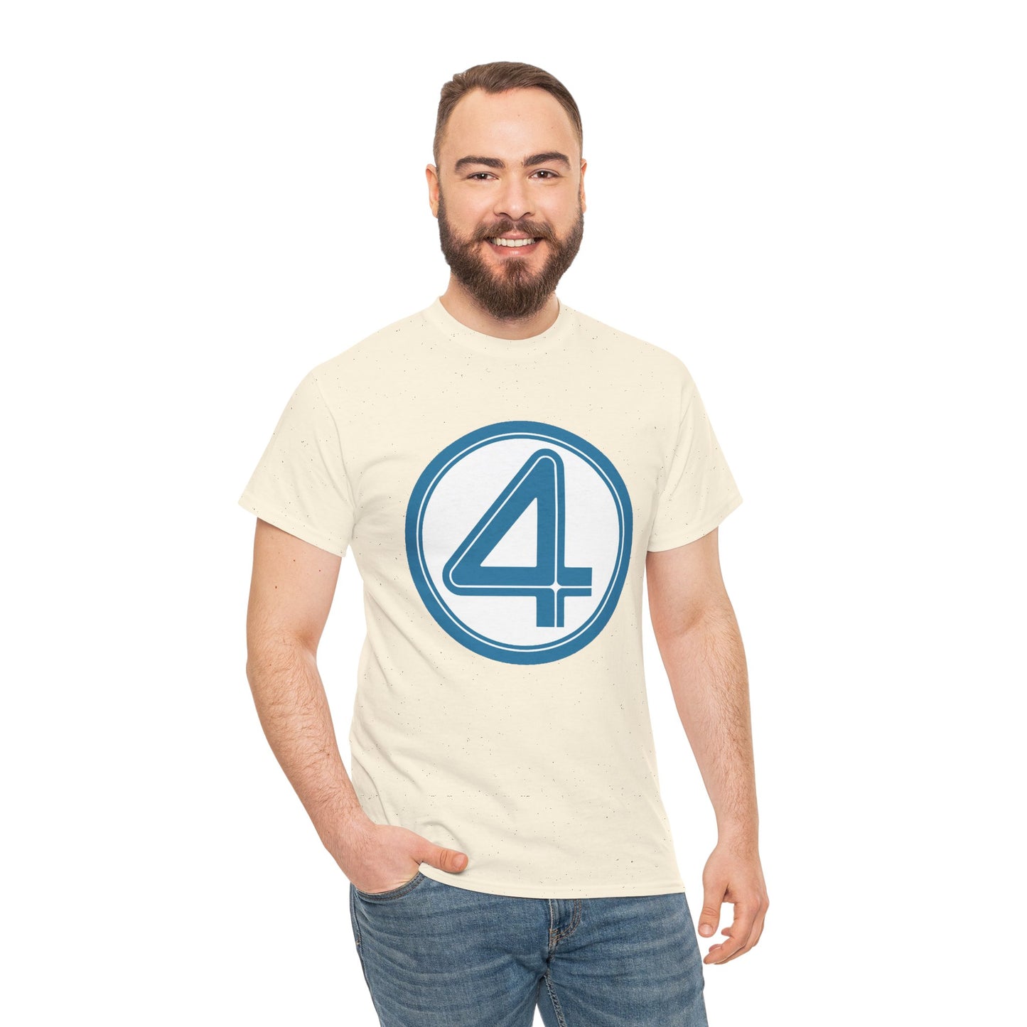 Fantastic Four Logo T-Shirt - New Marvel Movie 2025 - MCU - Pedro Pascal - 4 - Marvel Comics - Reed Richards
