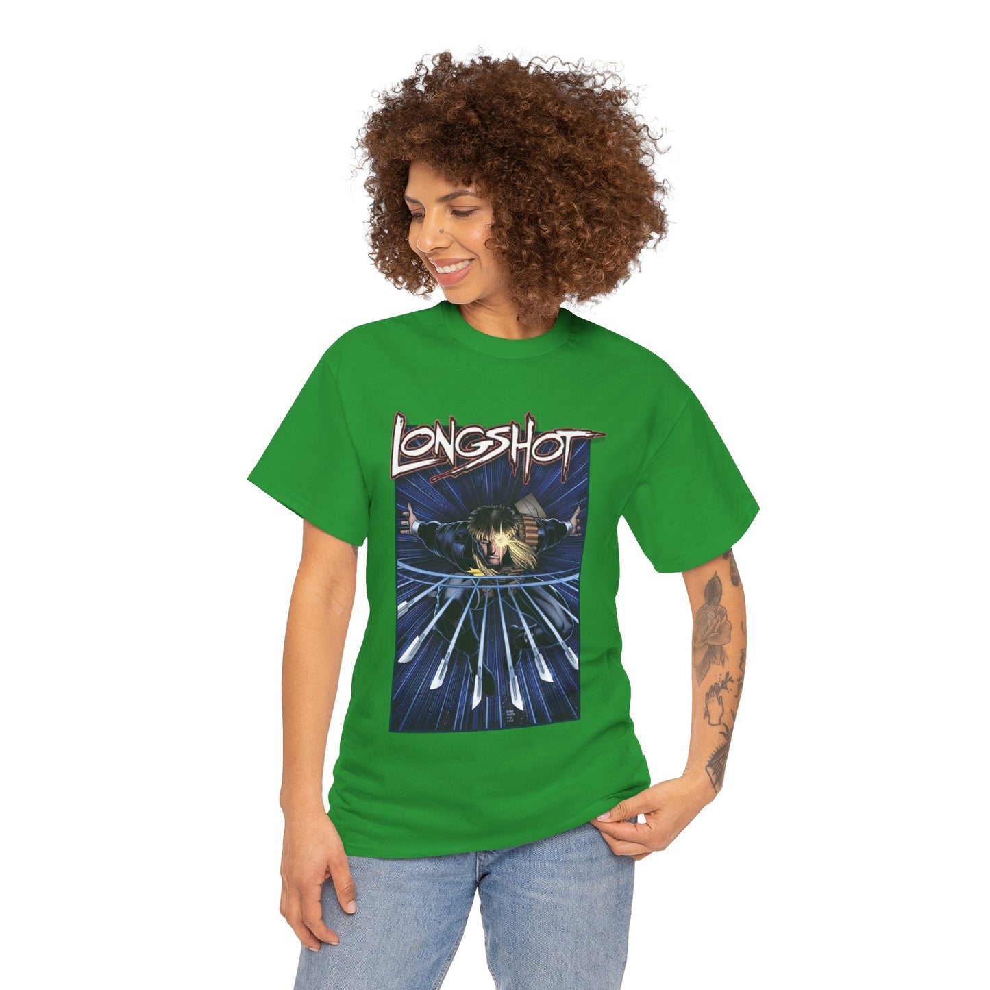 Longshot T-Shirt - Arthur Adams Art - Marvel Comics - Uncanny X-Men - Mojoverse Mutant - Popular 1980s Character