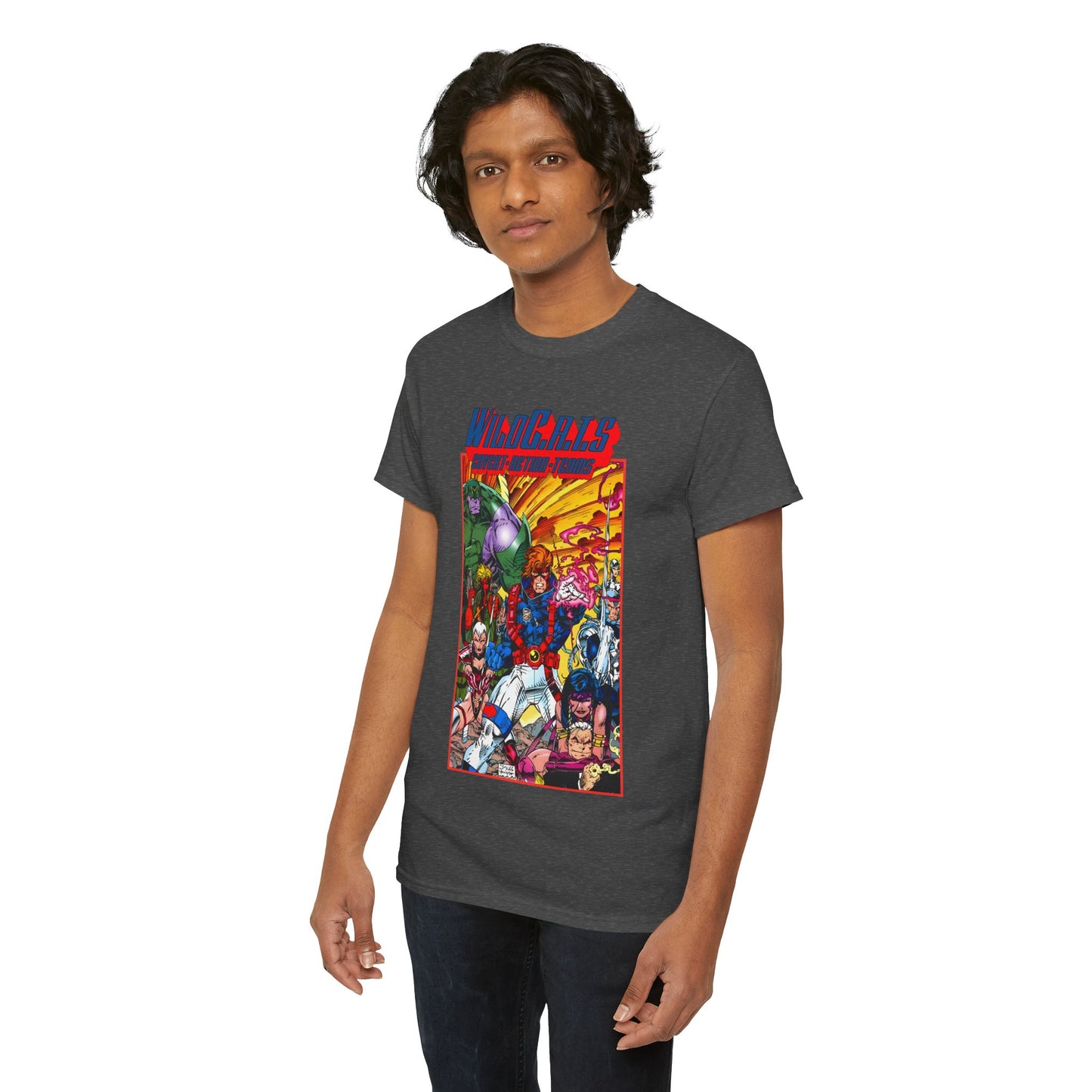Wildcats T-Shirt - Jim Lee Art - WildC.A.T.s: Covert Action Teams - Spartan, Voice, Grifter, Zealot, Emp - Image/Wildstorm/DC Comics