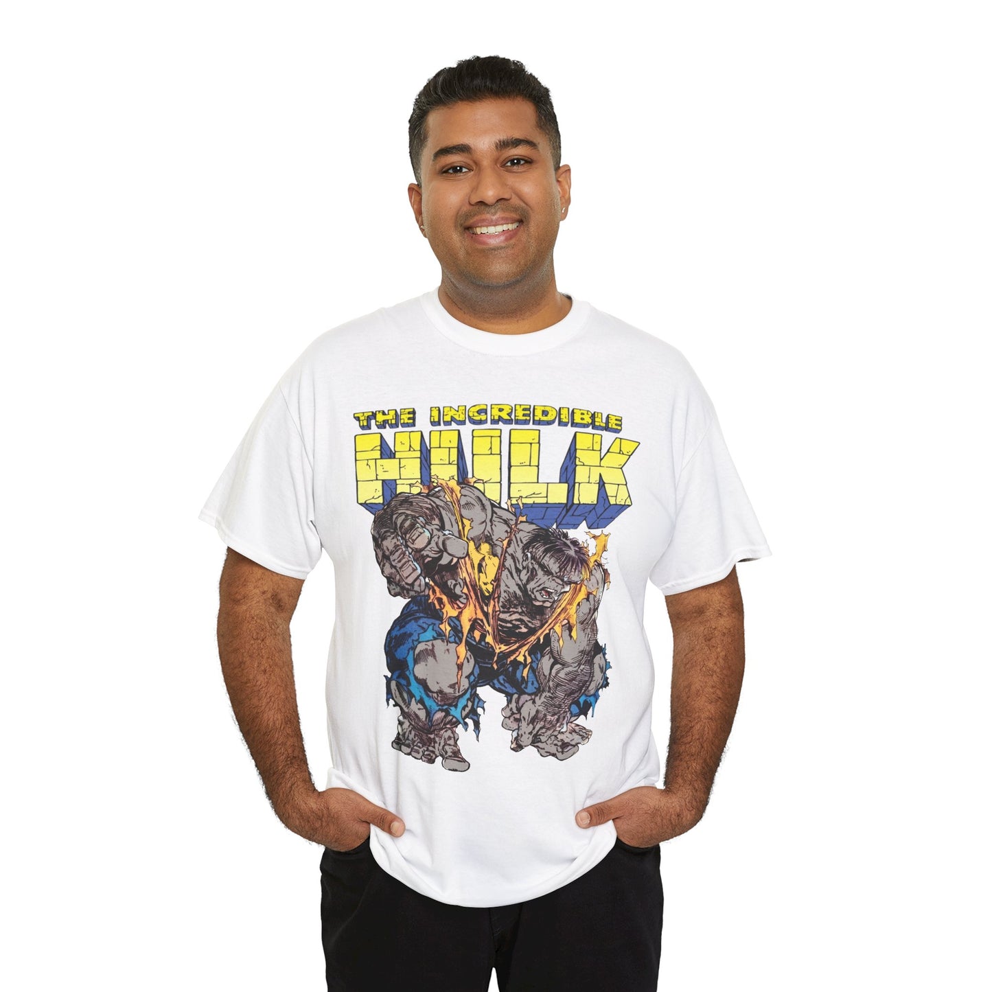 Incredible Hulk T-Shirt - Todd McFarlane Art - Marvel Comics - Grey Hulk, Bruce Banner