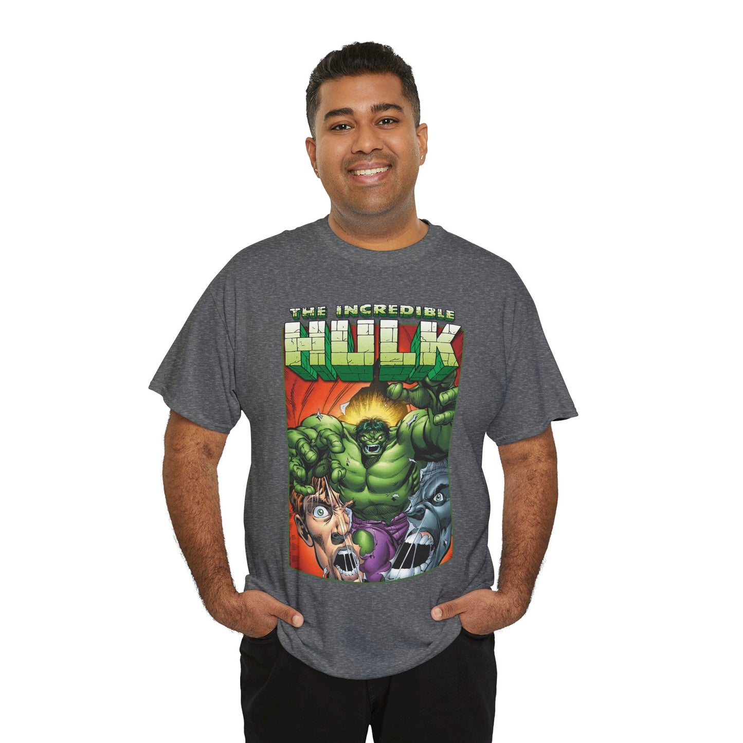 Incredible Hulk T-Shirt - Dale Keown Art - Bruce Banner Psyche - Peter David Story - 1990s Art - Marvel Comics