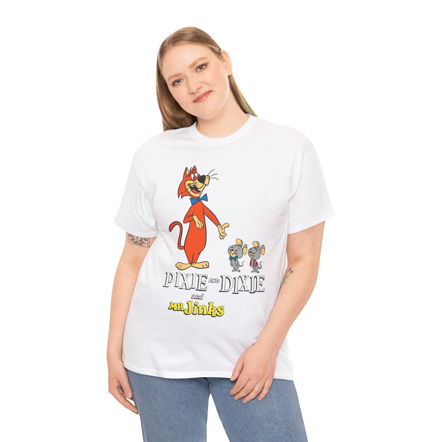 Pixie & Dixie & Mr Jinks T-Shirt - Classic Hanna-Barbera Saturday Morning Cartoon - I Hate Meeces to Pieces!