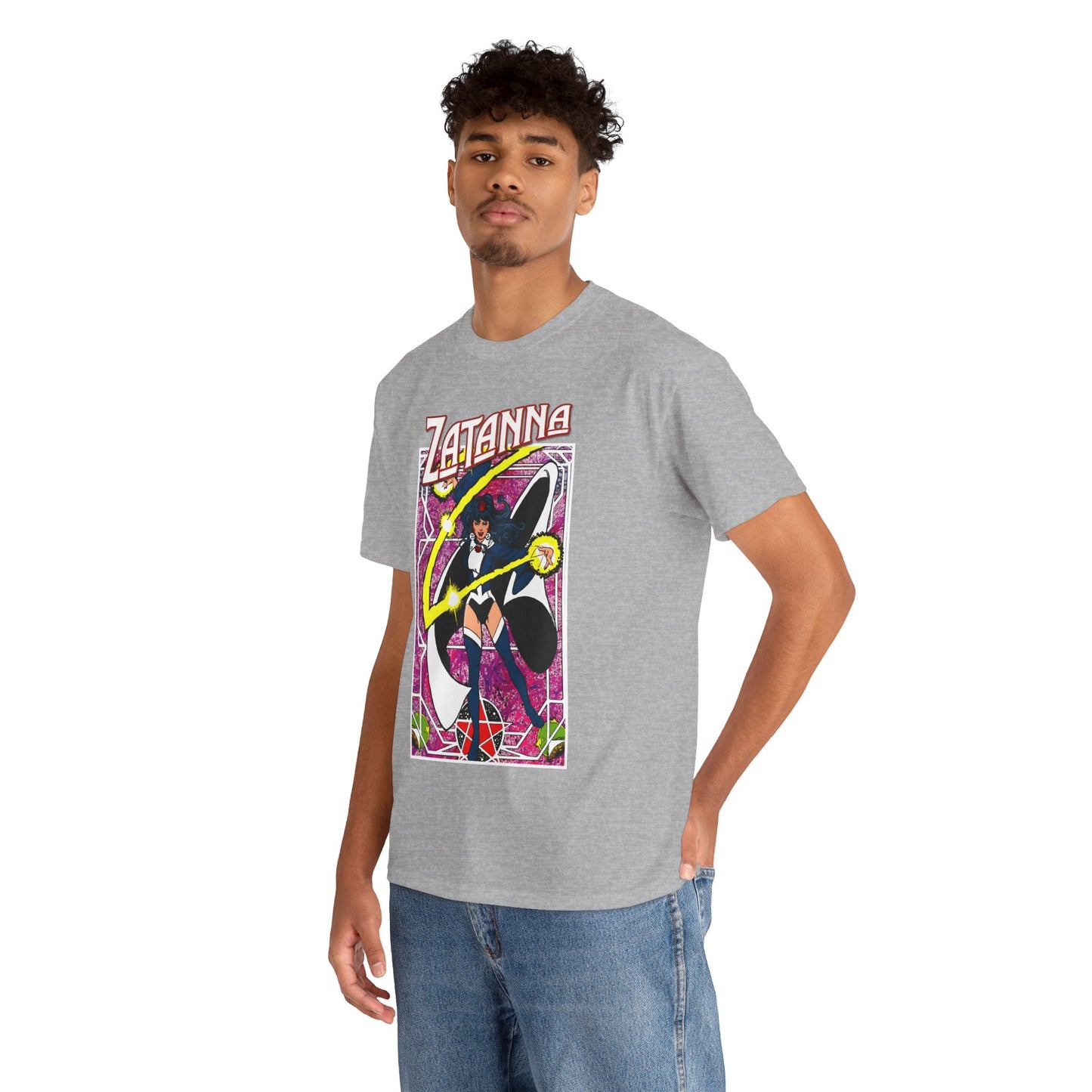 Zatanna T-Shirt - George Perez Postcard Art - Justice League Magic Member - JLA Satellite Era - DC Comics