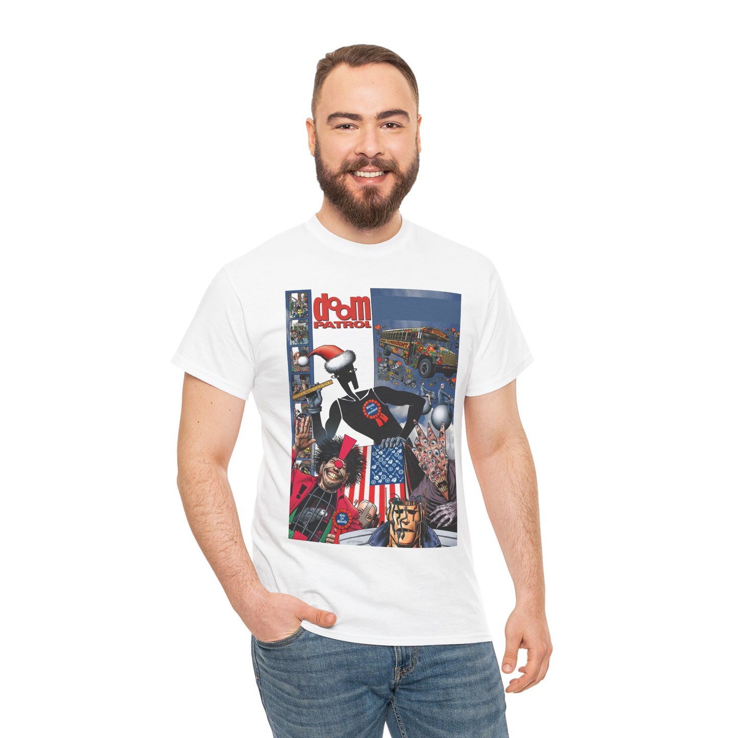 Doom Patrol T-Shirt - Brian Bolland Art - Mr Nobody For President - DC Comics/Vertigo Cover Artwork