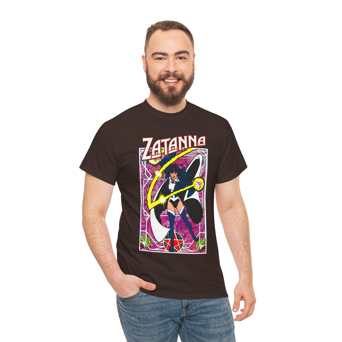 Zatanna T-Shirt - George Perez Postcard Art - Justice League Magic Member - JLA Satellite Era - DC Comics