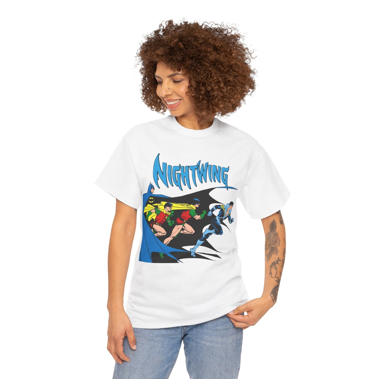 Nightwing T-Shirt - George Perez Art - Batman, Bruce Wayne, Robin, Dick Grayson - New Teen Titans Leader - DC Comics