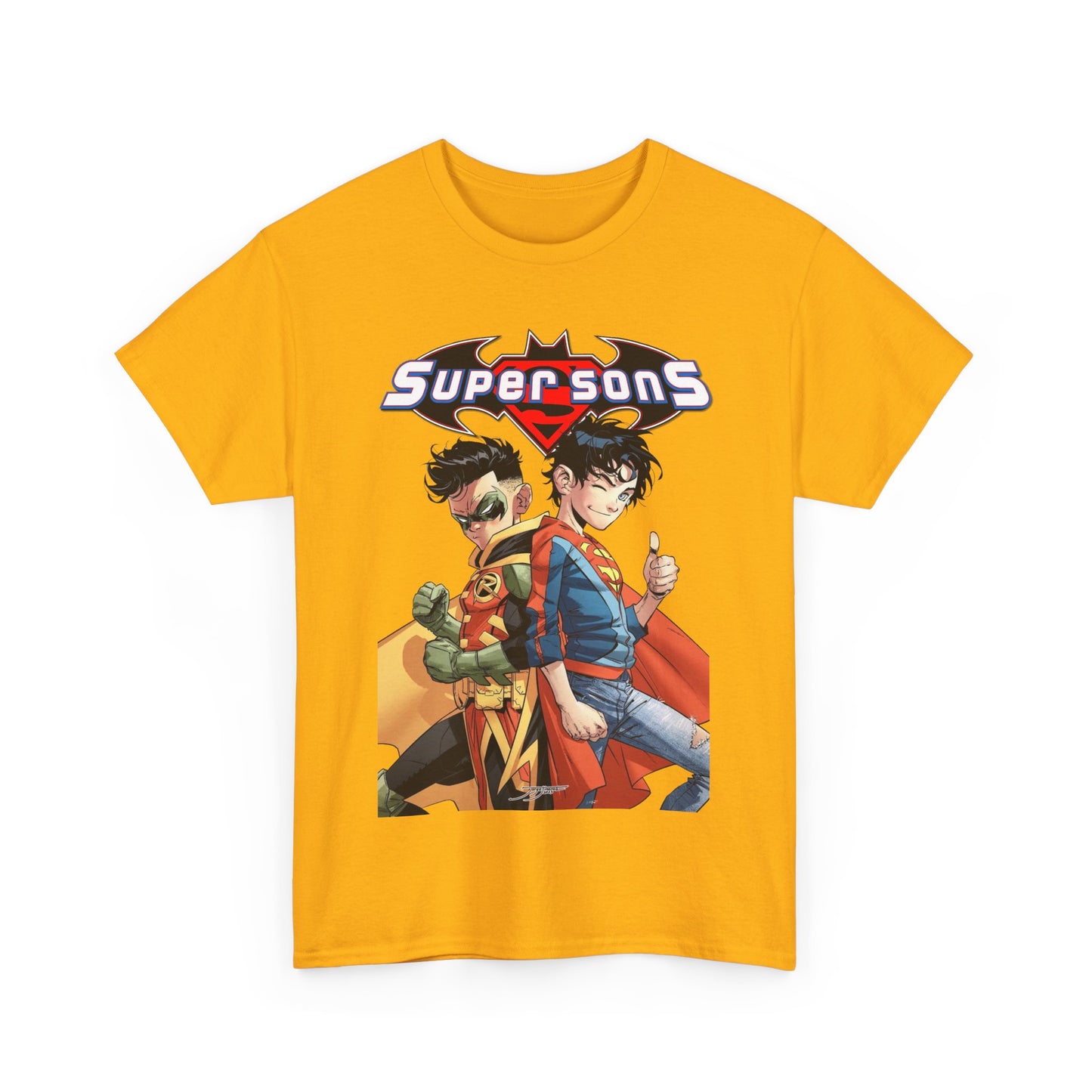 Super Sons T-Shirt - Jorge Jimenez Art - Superboy & Robin - Jon Kent & Damian Wayne - DC Comics - Sons of Superman & Batman