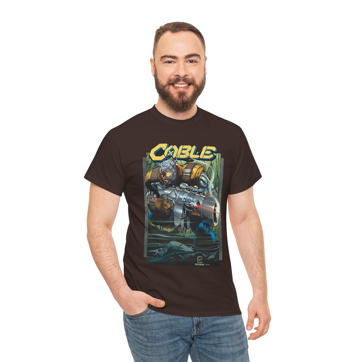 Cable T-Shirt - Greg Capullo Art - X-Force Leader, Mutant Fighter - Nathan Summers - Marvel Comics
