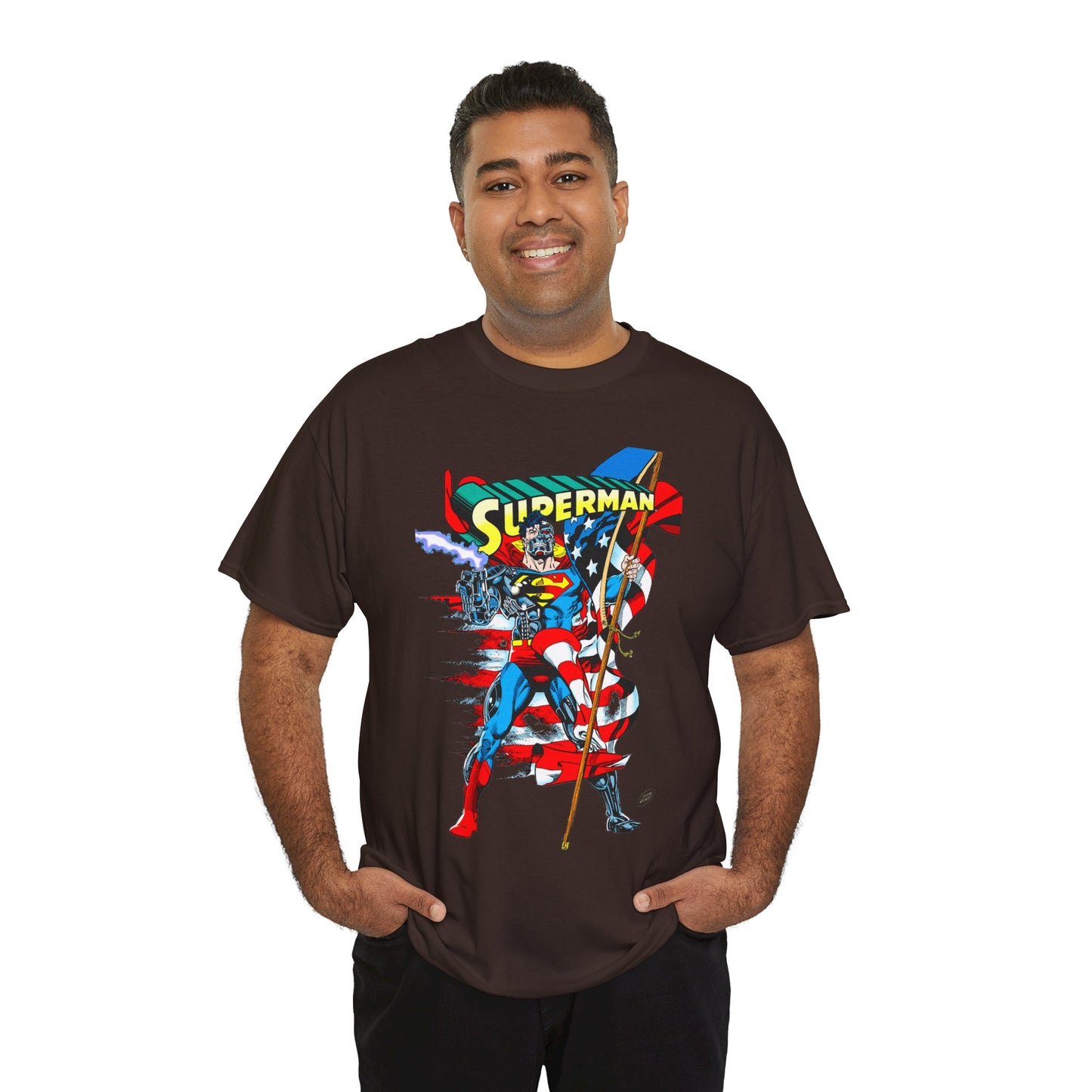 Cyborg Superman T-Shirt - Dan Jurgens Art - Reign of the Supermen Enemy - 1990s Storyline After the Death of Superman - DC Comics