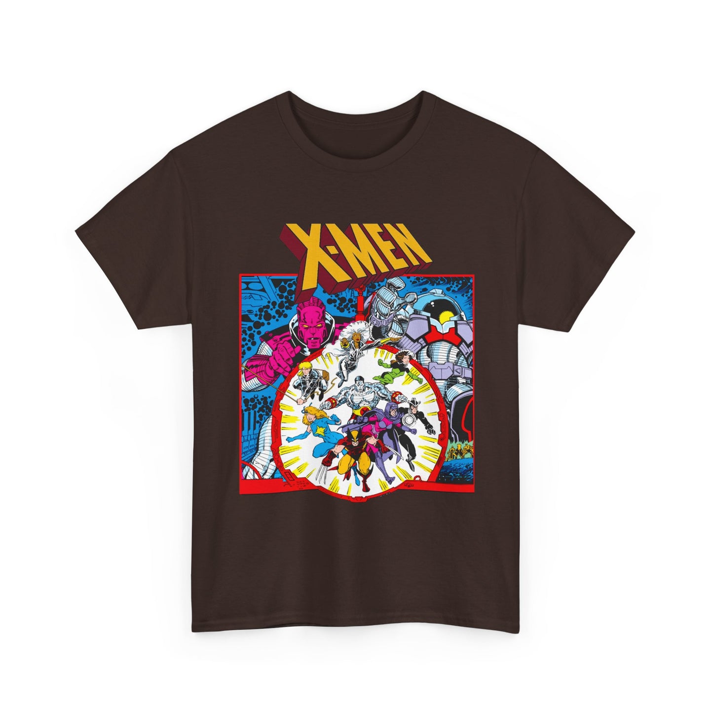Uncanny X-Men T-Shirt - Arthur Adams Art - Wolverine, Havok, Rogue, Colossus, Psylocke, Longshot, Storm, Dazzler - High Evolutionary - Marvel Comics