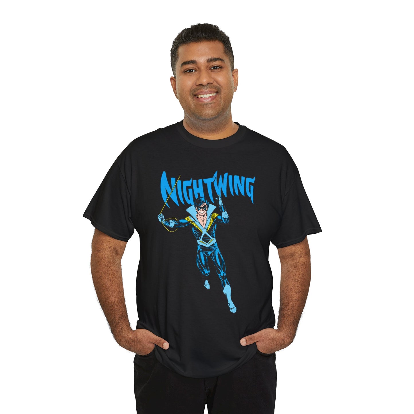 Nightwing T-Shirt - George Perez Art - New Teen Titans, Dick Grayson - DC Comics - Batman's Former Sidekick, Titans Leader