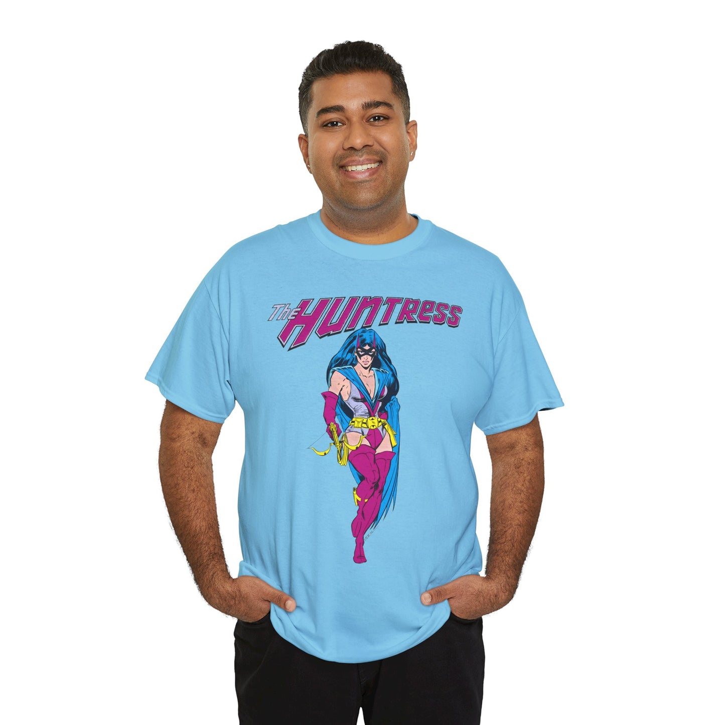 Huntress T-Shirt - Joe Staton Art - Helena Wayne, Daughter of Earth 2 Batman & Catwoman - Pre-Crisis JSA Member - DC Comics