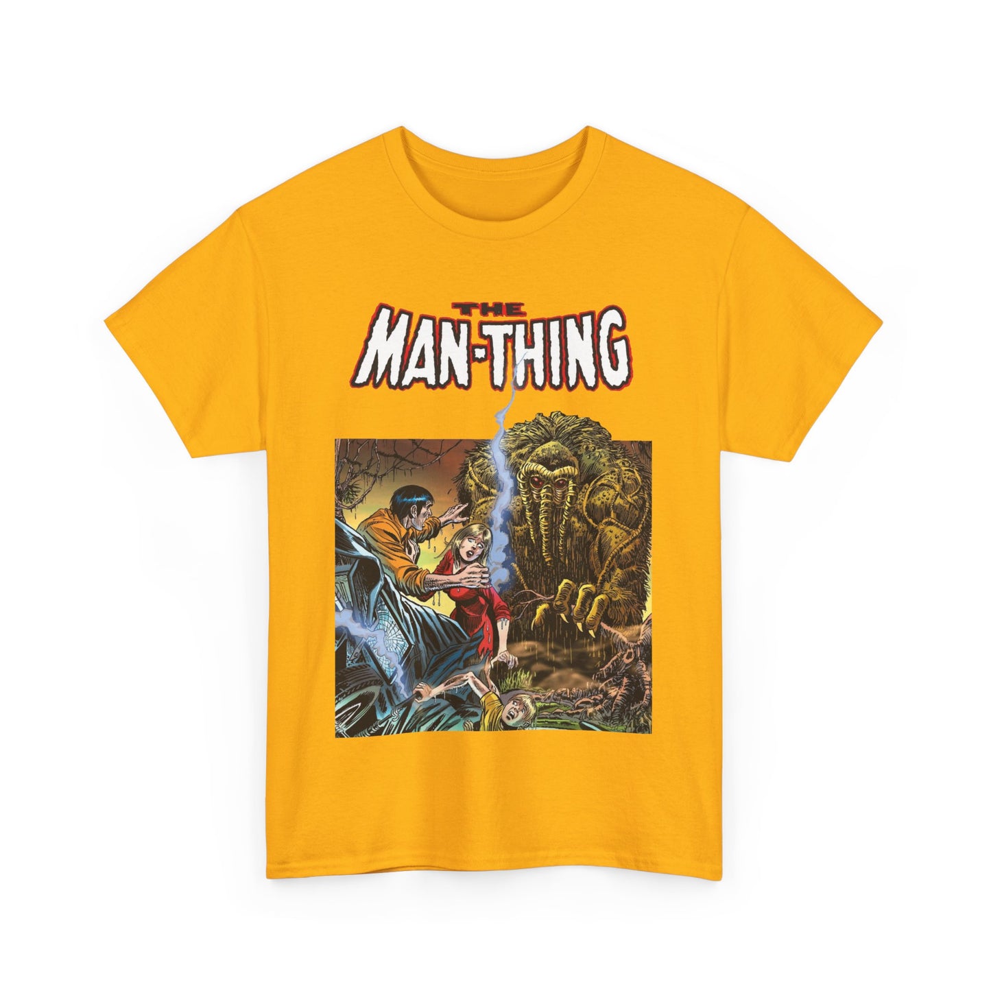 Man-Thing T-Shirt - Adventure into Fear #18 Cover Art - Marvel Comics - Whatever Knows Fear Burns At The Touch - Swamp Monster
