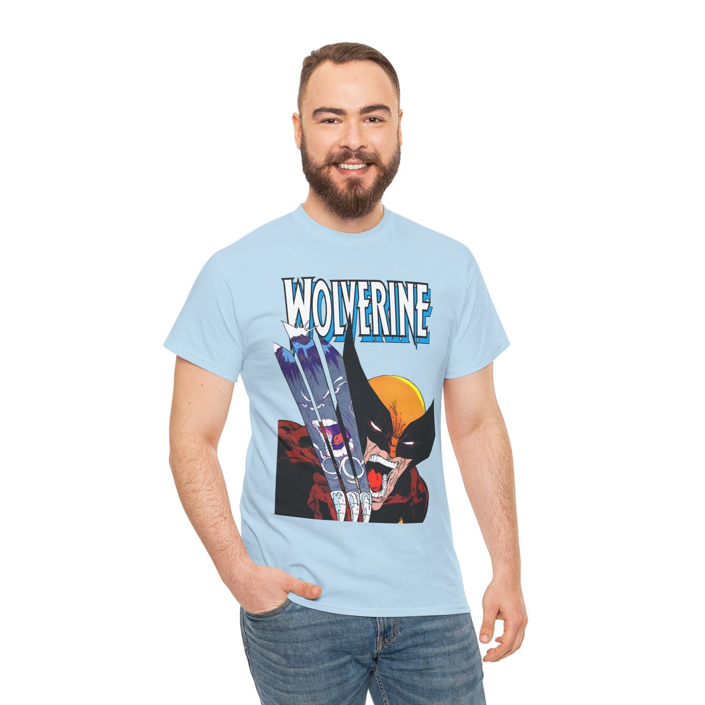 Wolverine T-Shirt - Amazing Todd McFarlane Art - Classic Image Vs Incredible Hulk - Marvel Comics - Logan