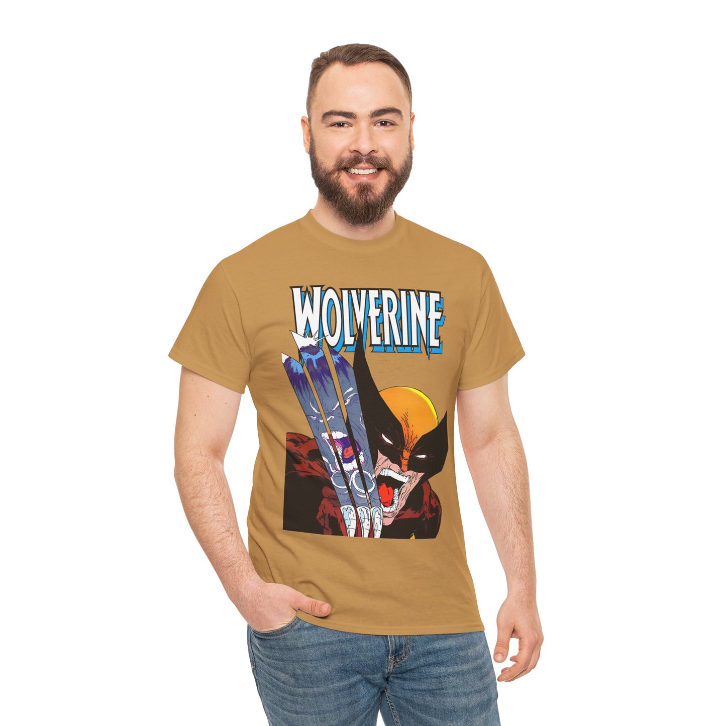 Wolverine T-Shirt - Amazing Todd McFarlane Art - Classic Image Vs Incredible Hulk - Marvel Comics - Logan