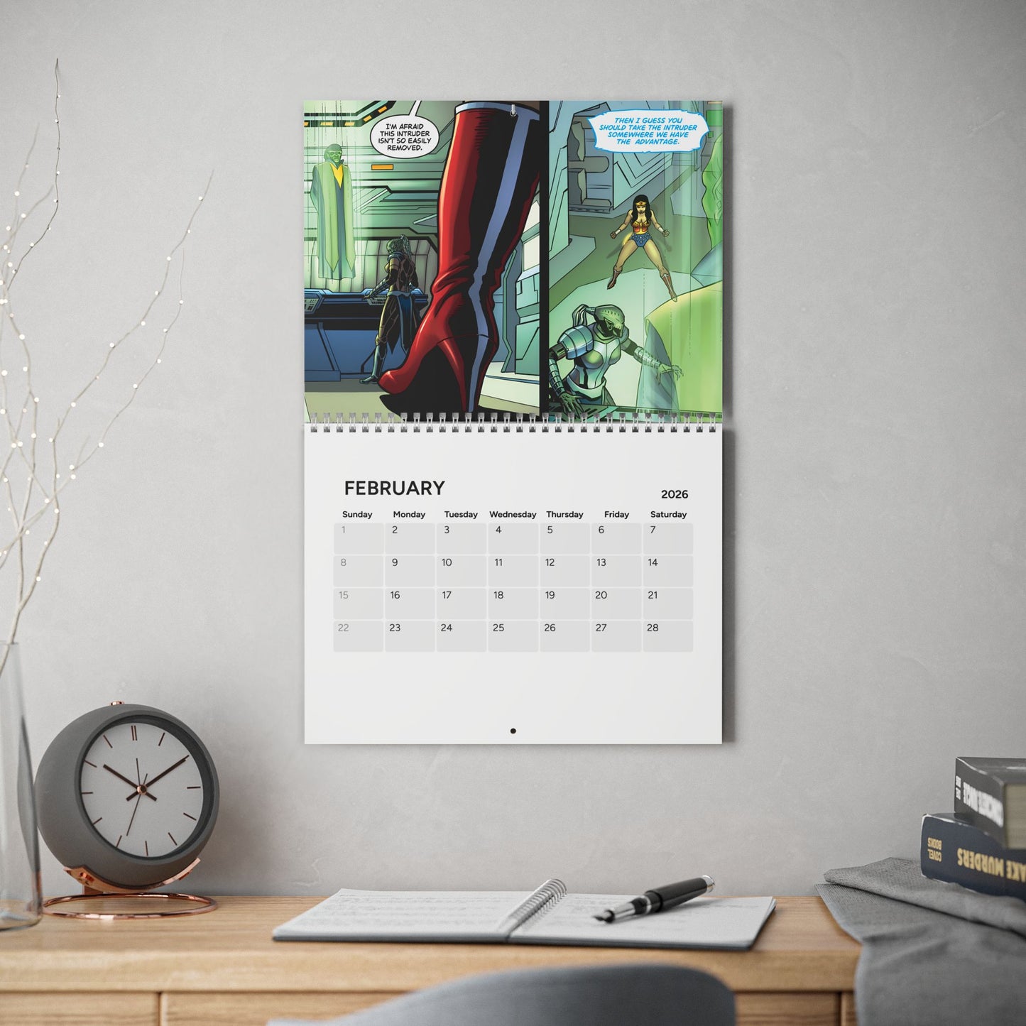 Wonder Woman '77 Calendar (2026) - DC Comics Art Based on the 1970s Lynda Carter TV Show