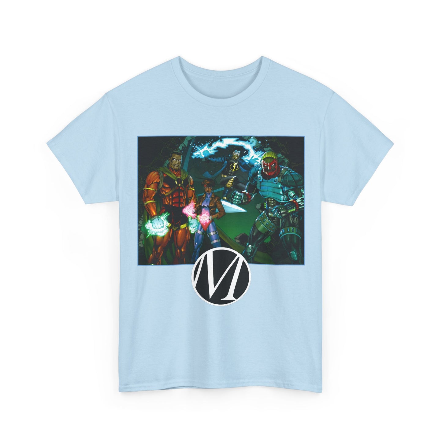 Milestone Comics Heroes T-Shirt - Static, Icon, Rocket, Hardware - Dakota - DC Comics, Milestone Media