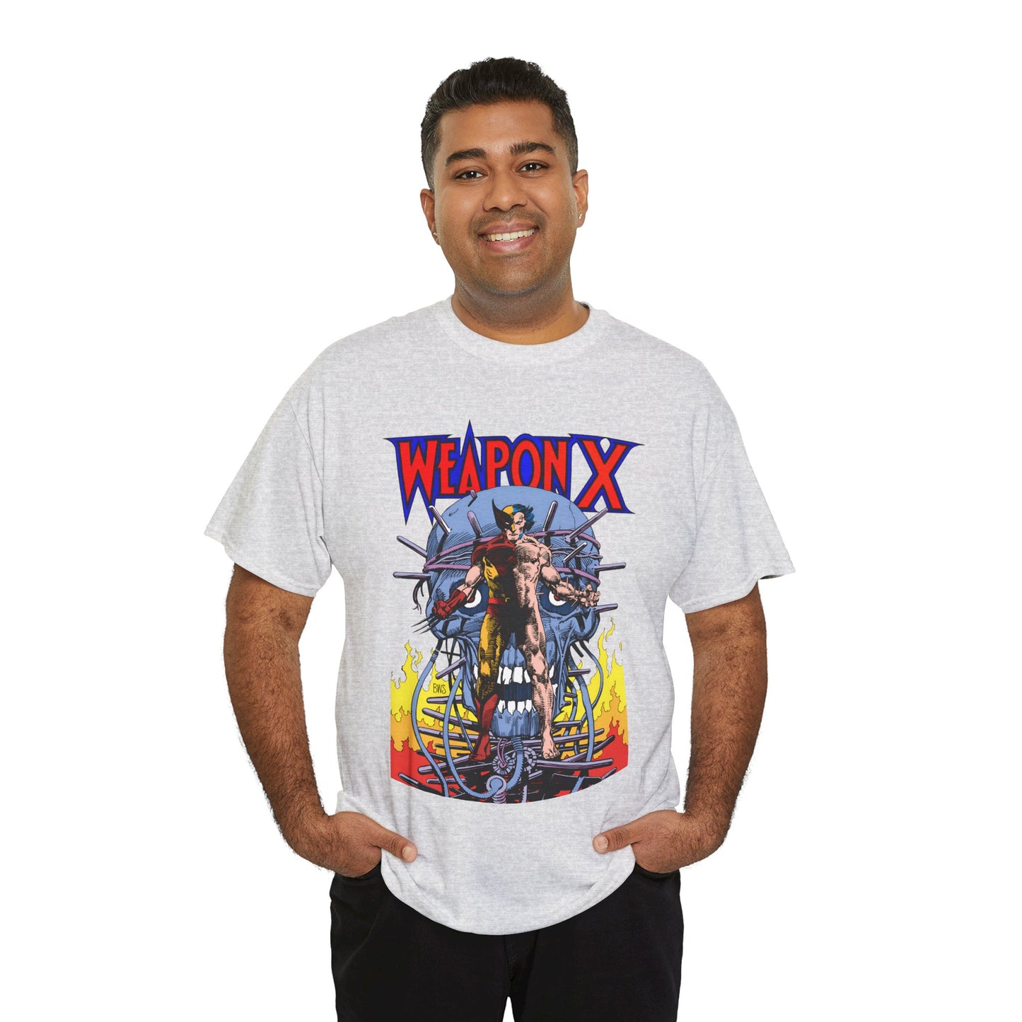 Weapon X T-Shirt - Barry Windsor-Smith Art - Wolverine Origin Story Before He Joined the X-Men - Logan, Mutant Leader - Marvel Comics