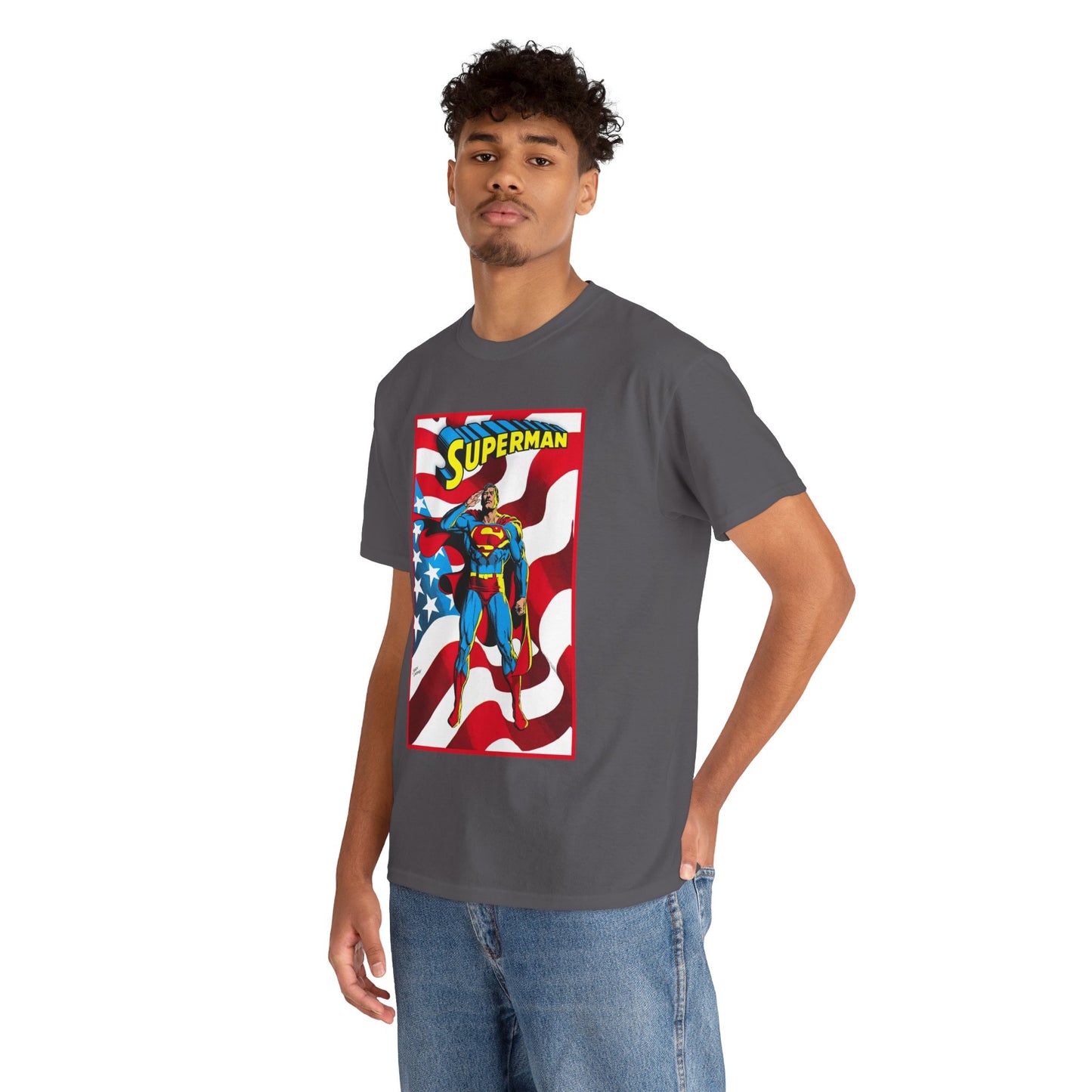 Superman T-Shirt - Jerry Ordway Art - Man of Steel, Metropolis - DC Comics