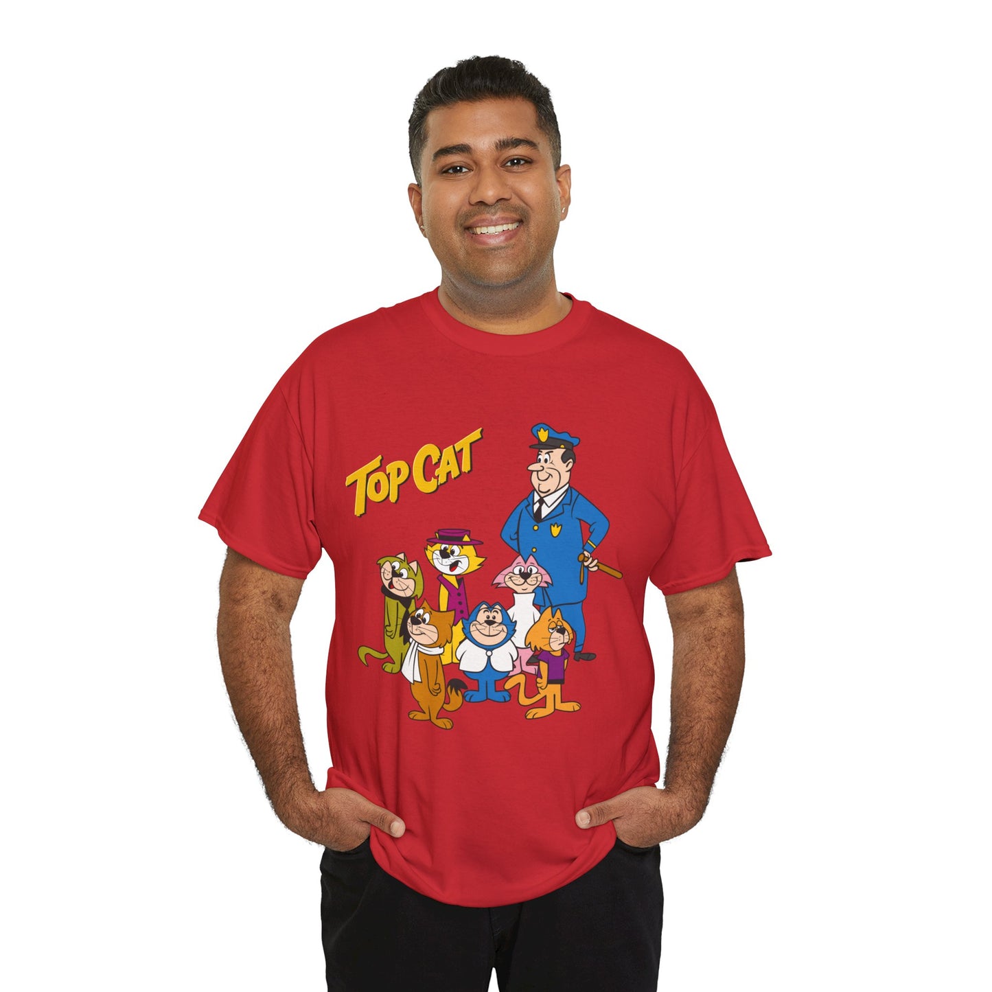 Top Cat & His Gang T-Shirt - Popular Hanna-Barbera 1960s TV Cartoon - Brain, Spook, Benny the Ball