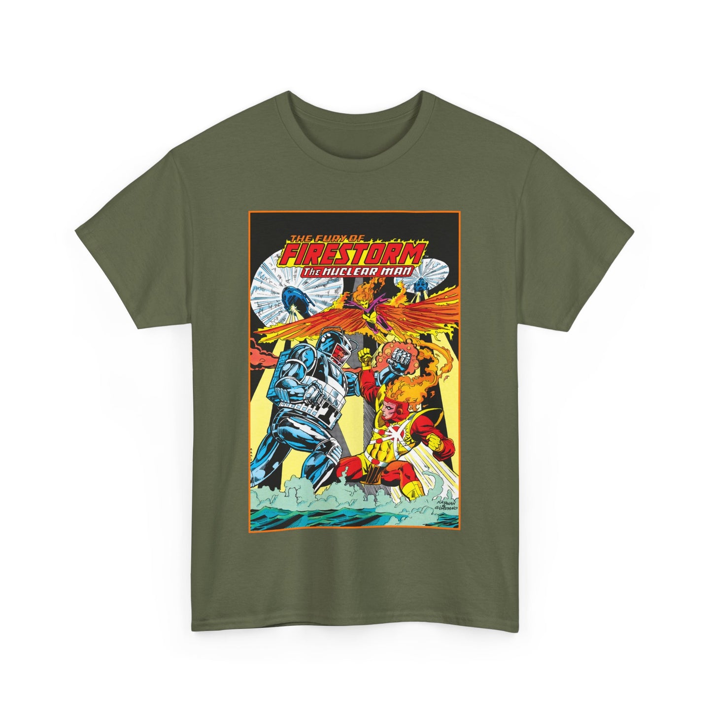 Fury of Firestorm T-Shirt - DC Comics - Firehawk, Tokamak - Annual #1 Art