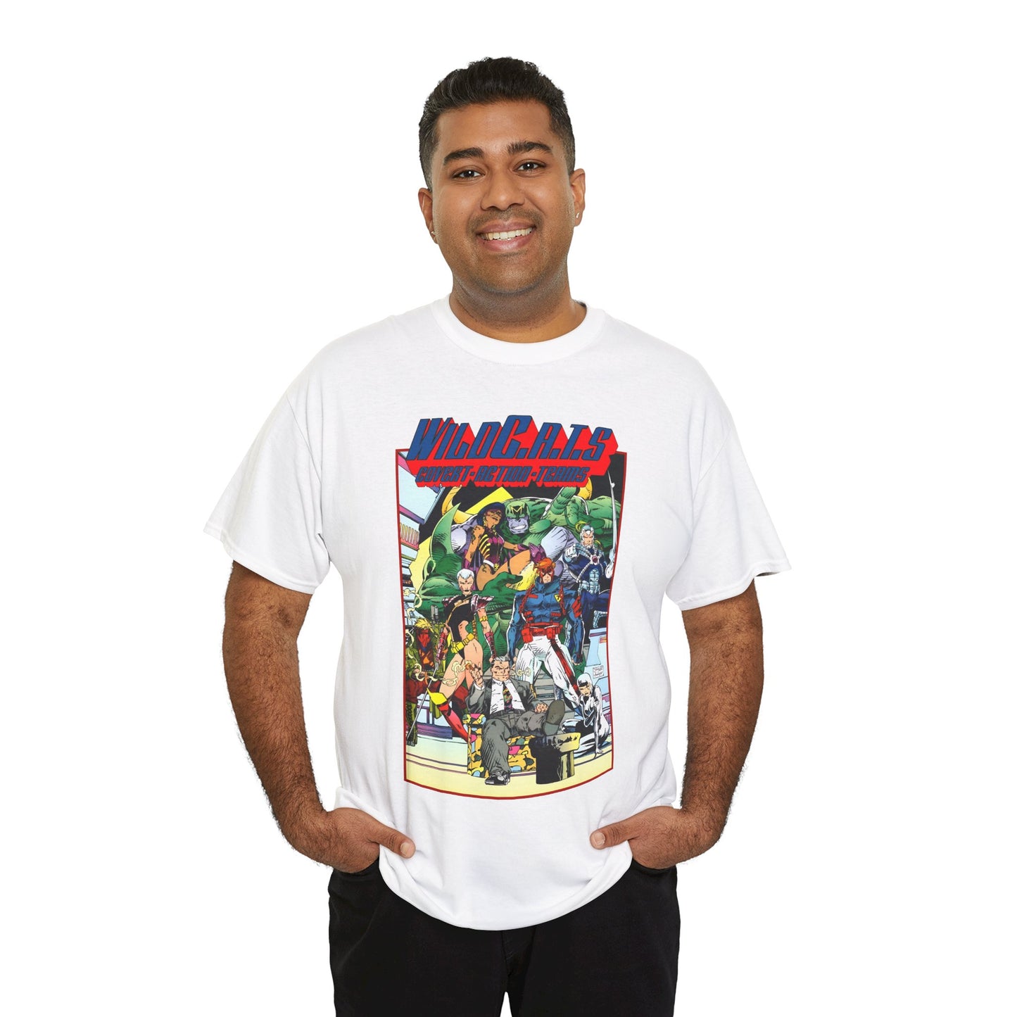 Wildcats Shirt - Jim Lee Art - Warblade, Maul, Voodoo, Grifter, Zealot, Emp, Void - Image Comics/Wildstorm/DC Comics