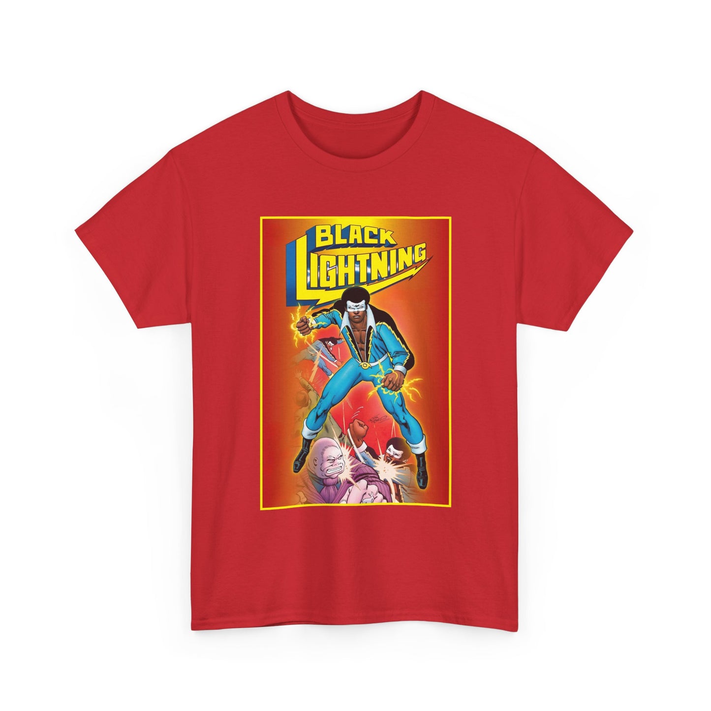 Black Lightning T-Shirt - Trevor Von Eeden Art - Jefferson Pierce - Suicide Slum, Metropolis - DC Comics